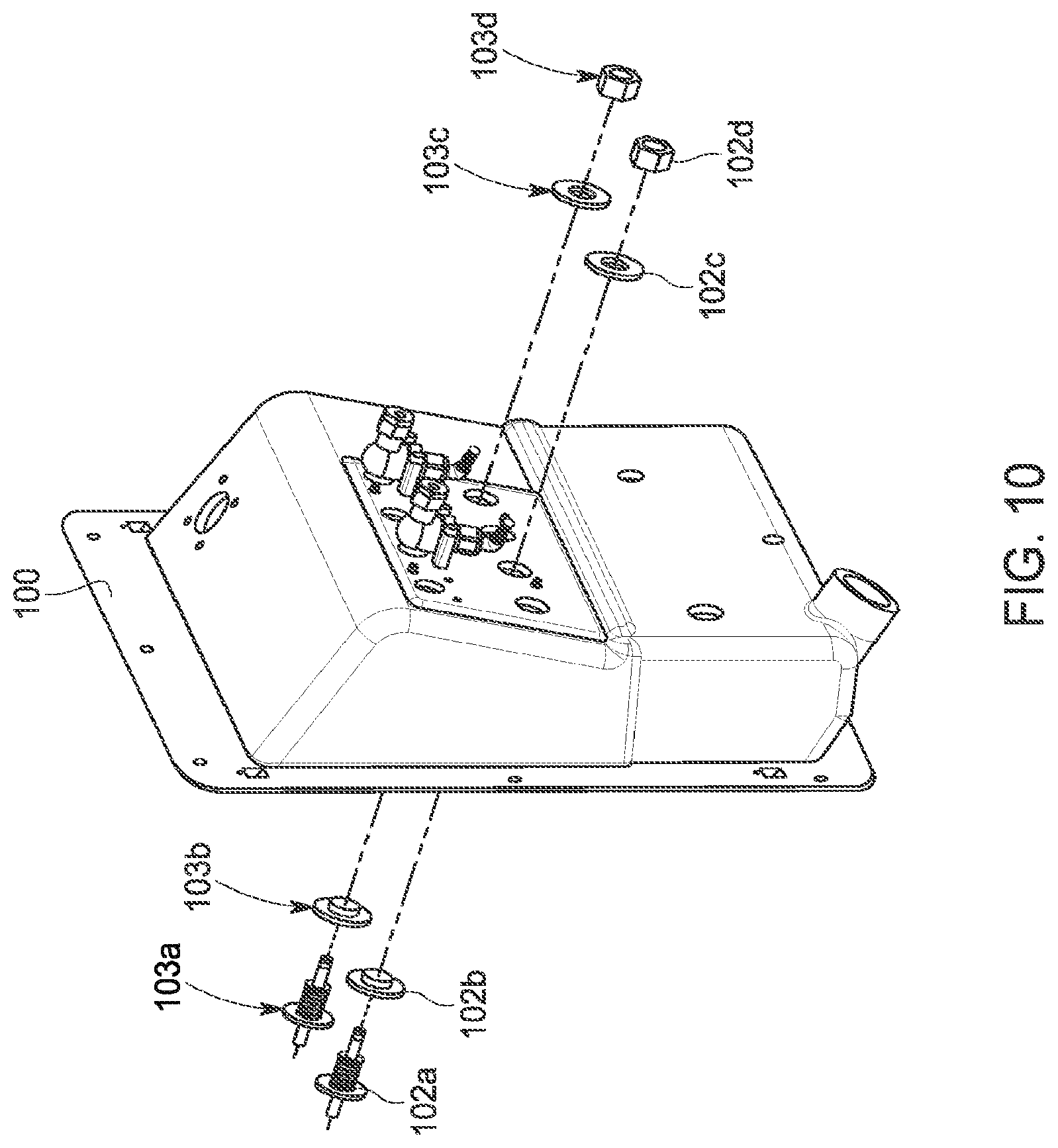 Patent US12090259 Figure 7 – Wall box for hemodialysis interface