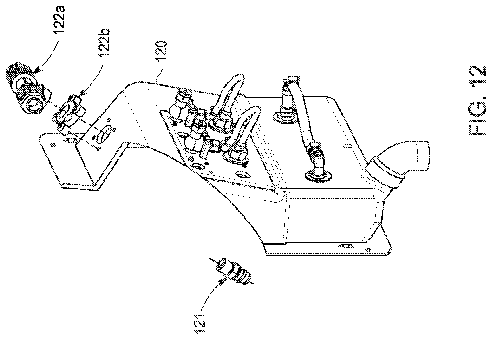 Patent US12090259 Figure 9 – Wall box for hemodialysis interface