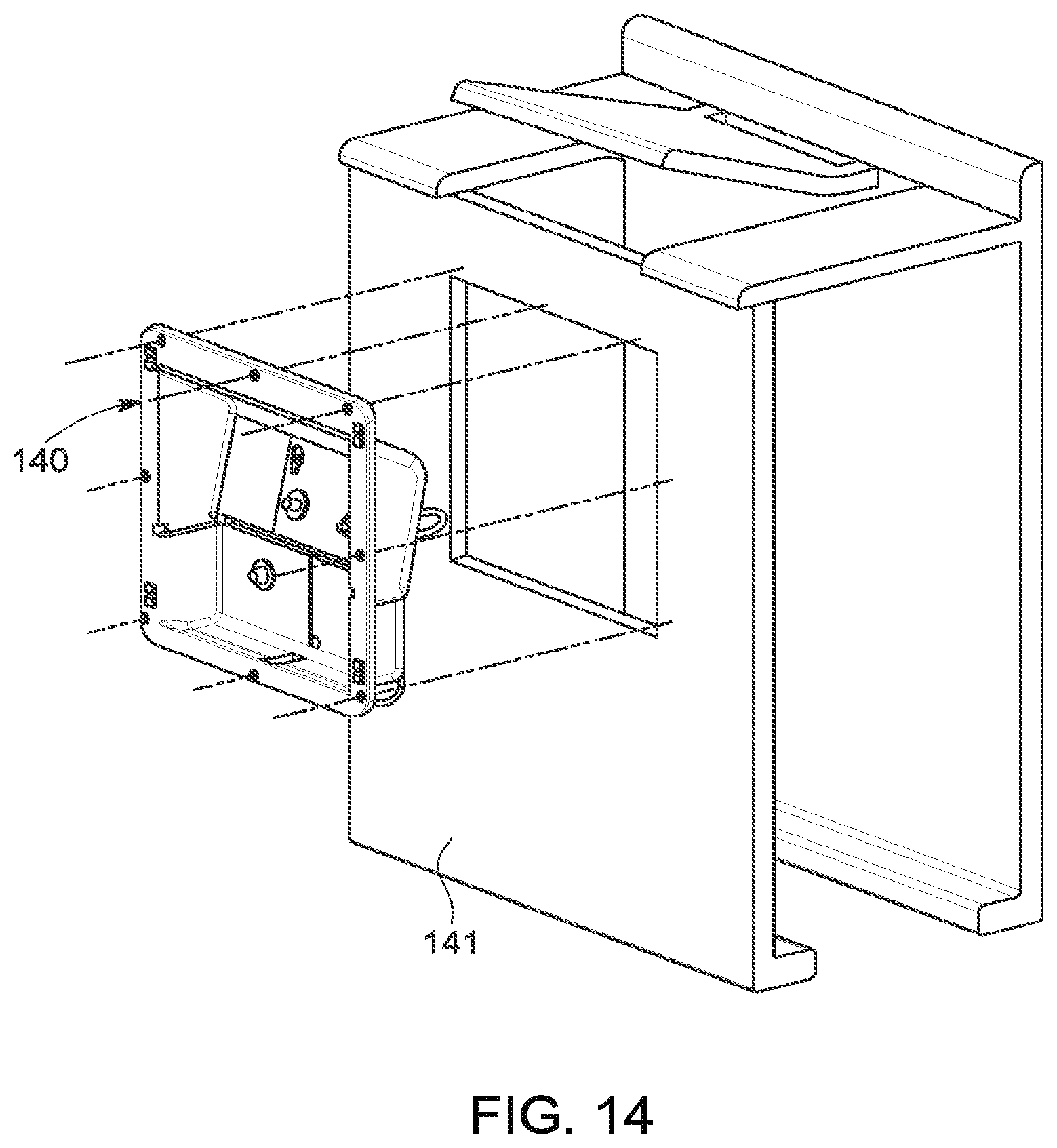 Patent US12090259 Figure 11 – Wall box for hemodialysis interface