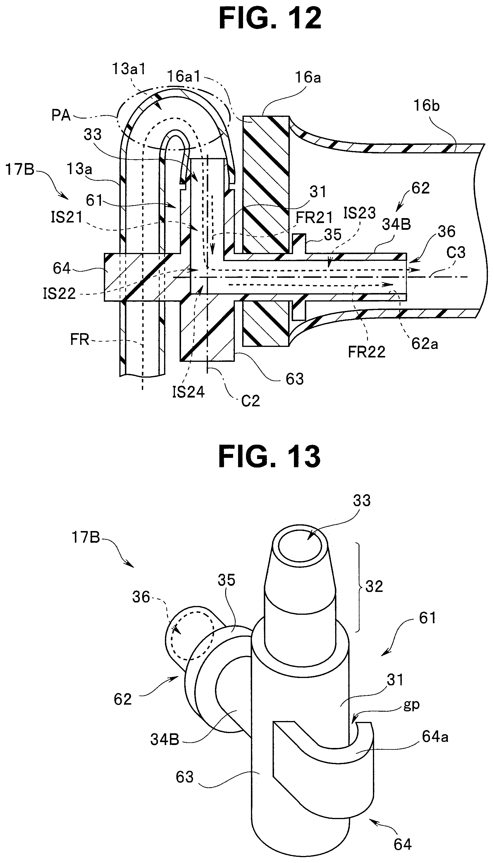 Patent US12090268 Figure 8 – Connection unit for air feeding tube, and method of feeding air into connection unit for air feeding tube