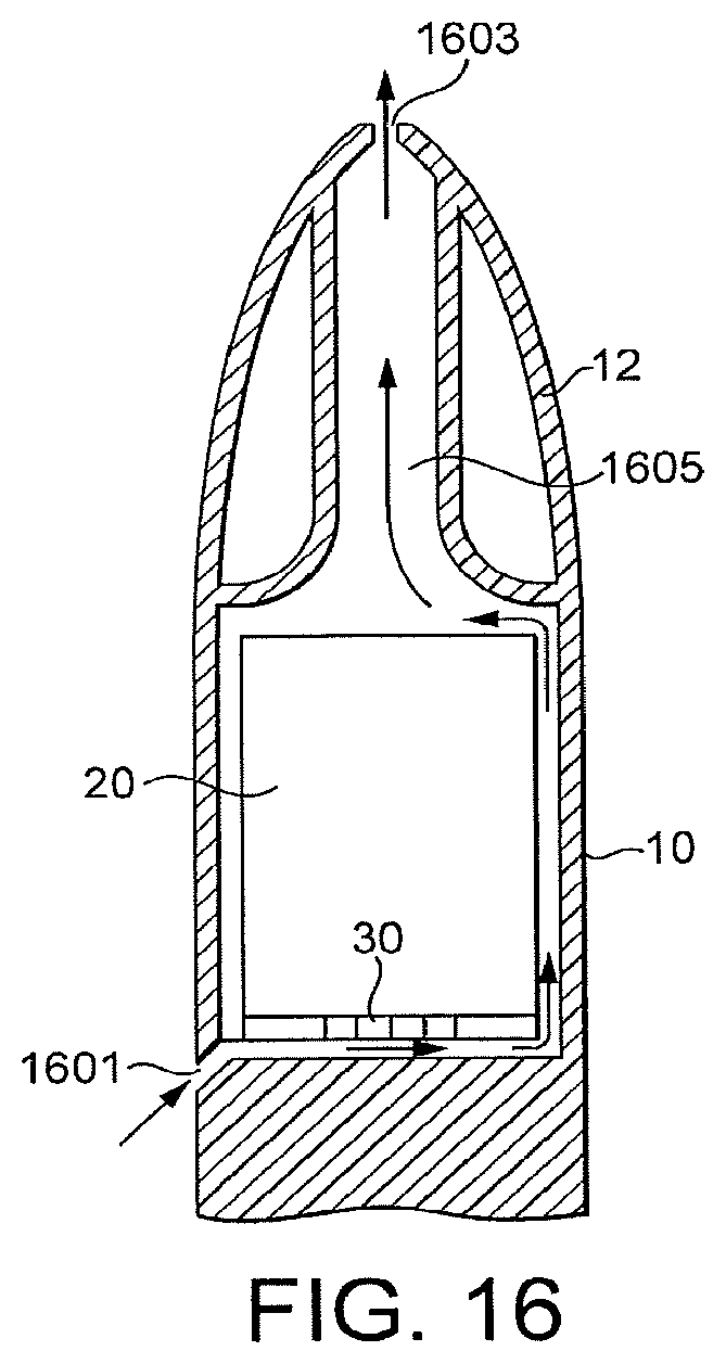 Patent US12090269 Figure 15 – Aerosol-generating system having a heater assembly and a cartridge for an aerosol-generating system having a fluid permeable heater assembly