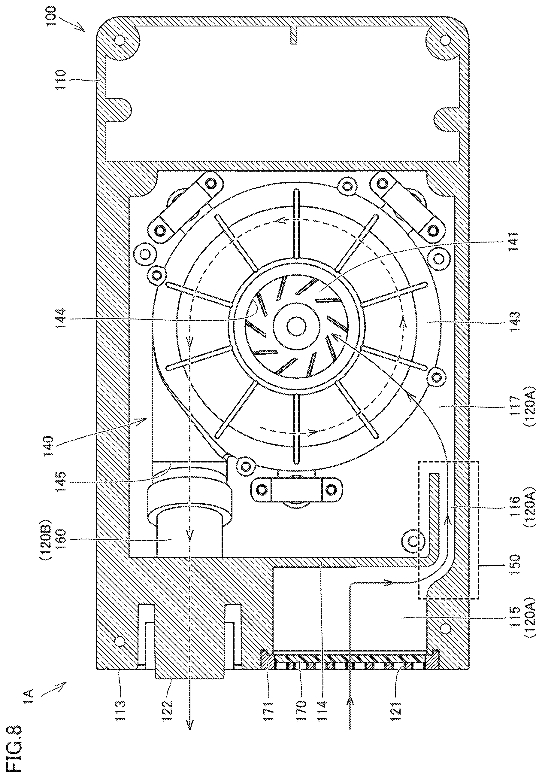 Patent US12090272 Figure 8 – Continuous positive airway pressure apparatus