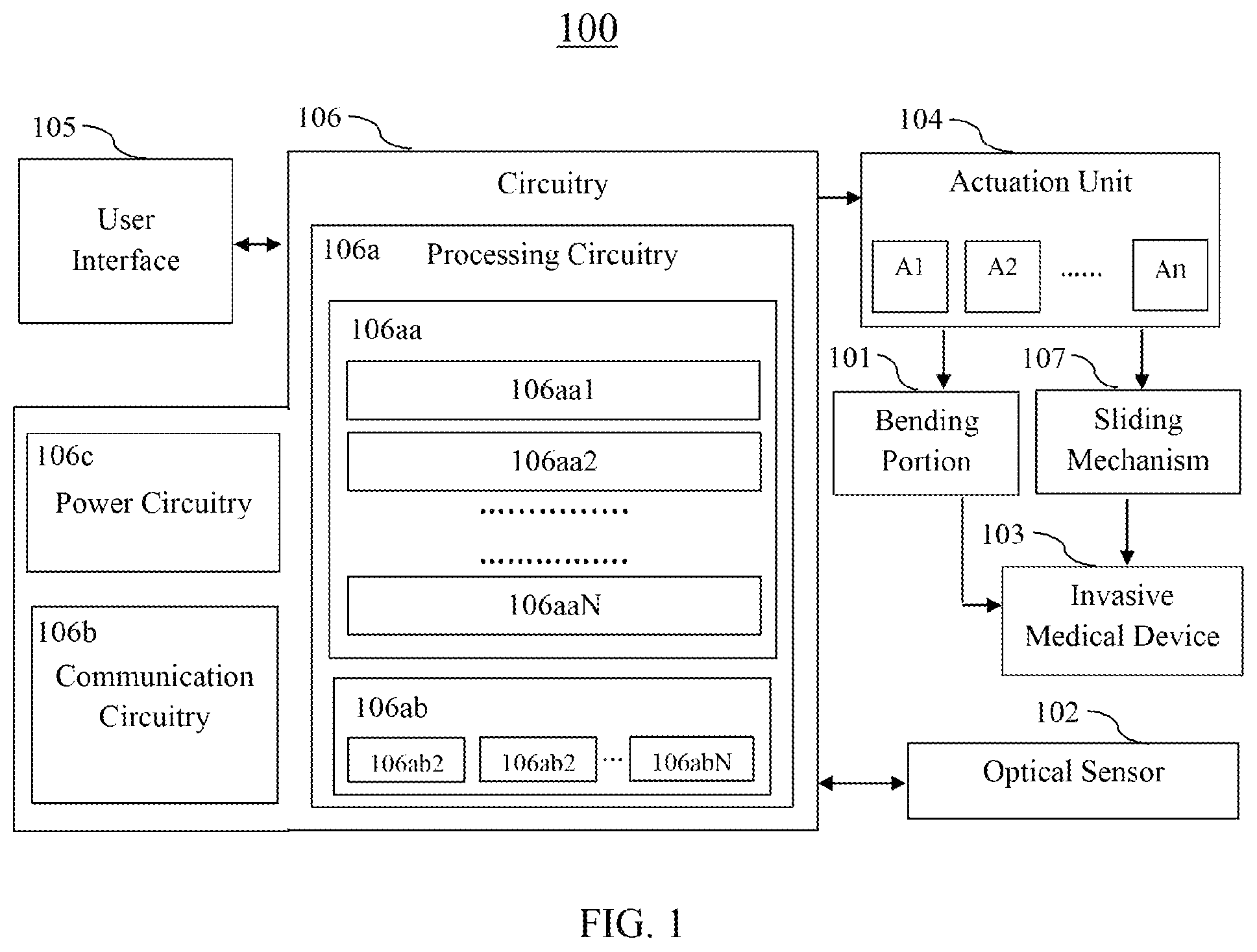 Patent US12090273 Figure 1 – System and method for automated intubation