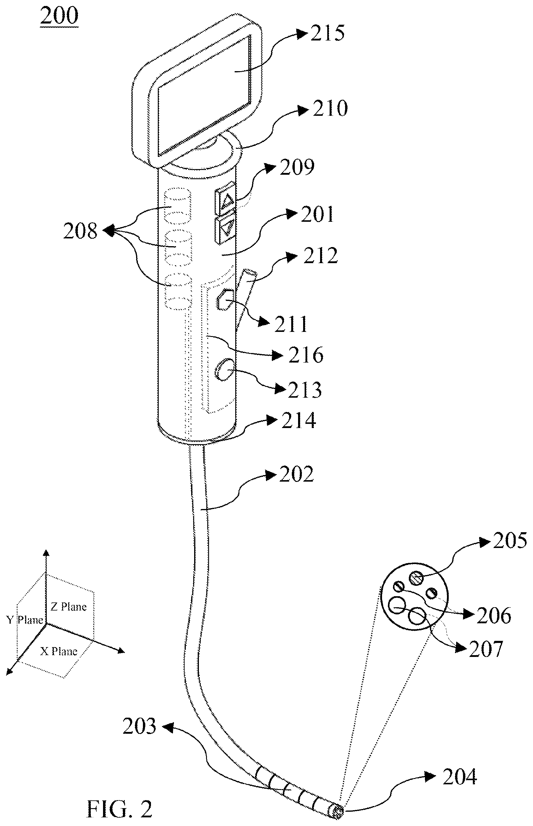 Patent US12090273 Figure 2 – System and method for automated intubation