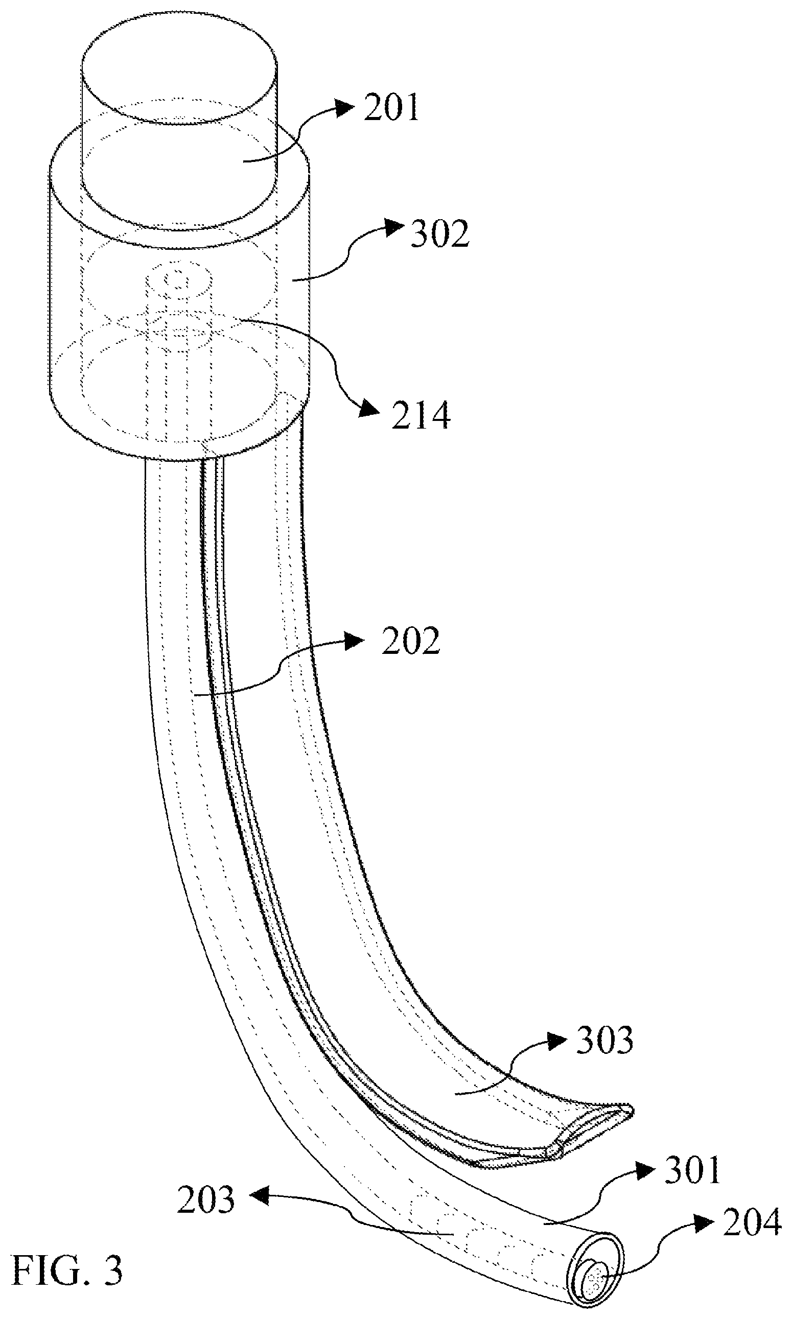Patent US12090273 Figure 3 – System and method for automated intubation