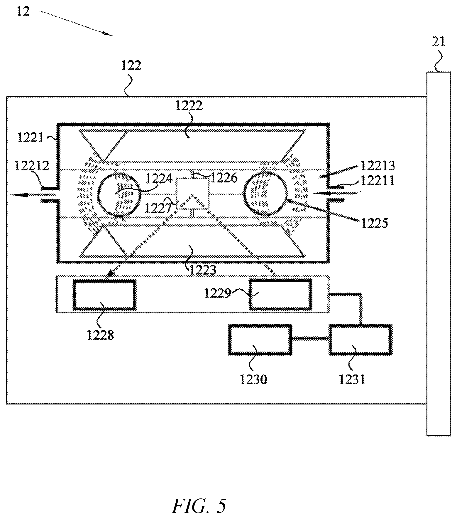 Patent US12090277 Figure 5 – Ventilation apparatus