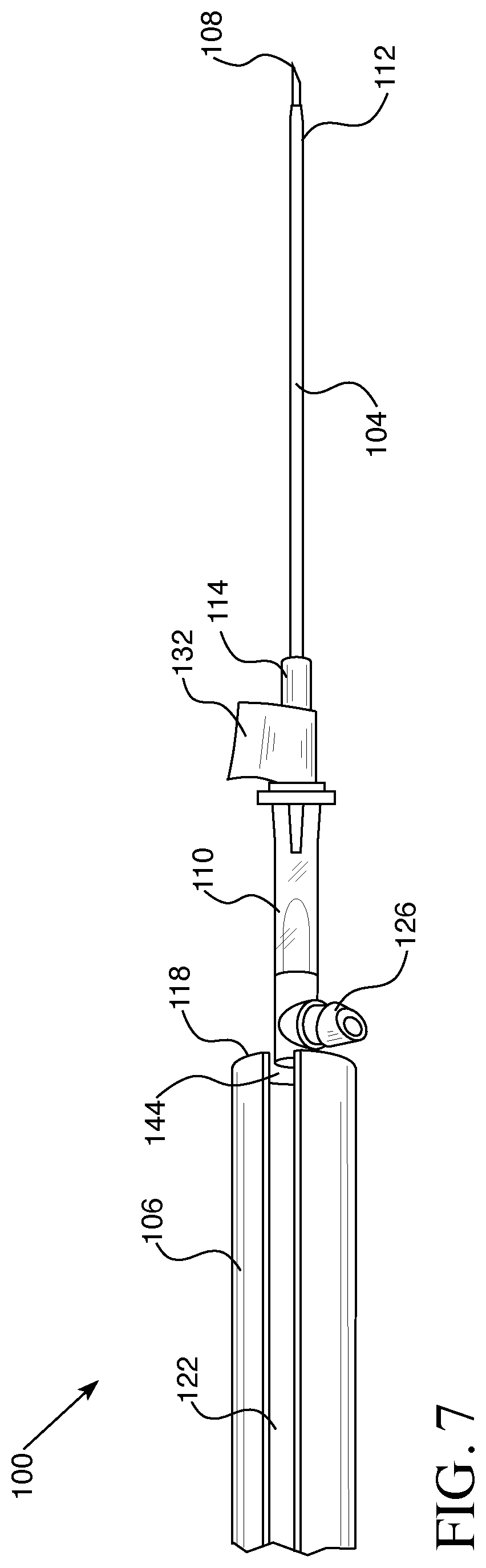 Patent US12090289 Figure 4 – Portable needle assembly with adjustable length needle