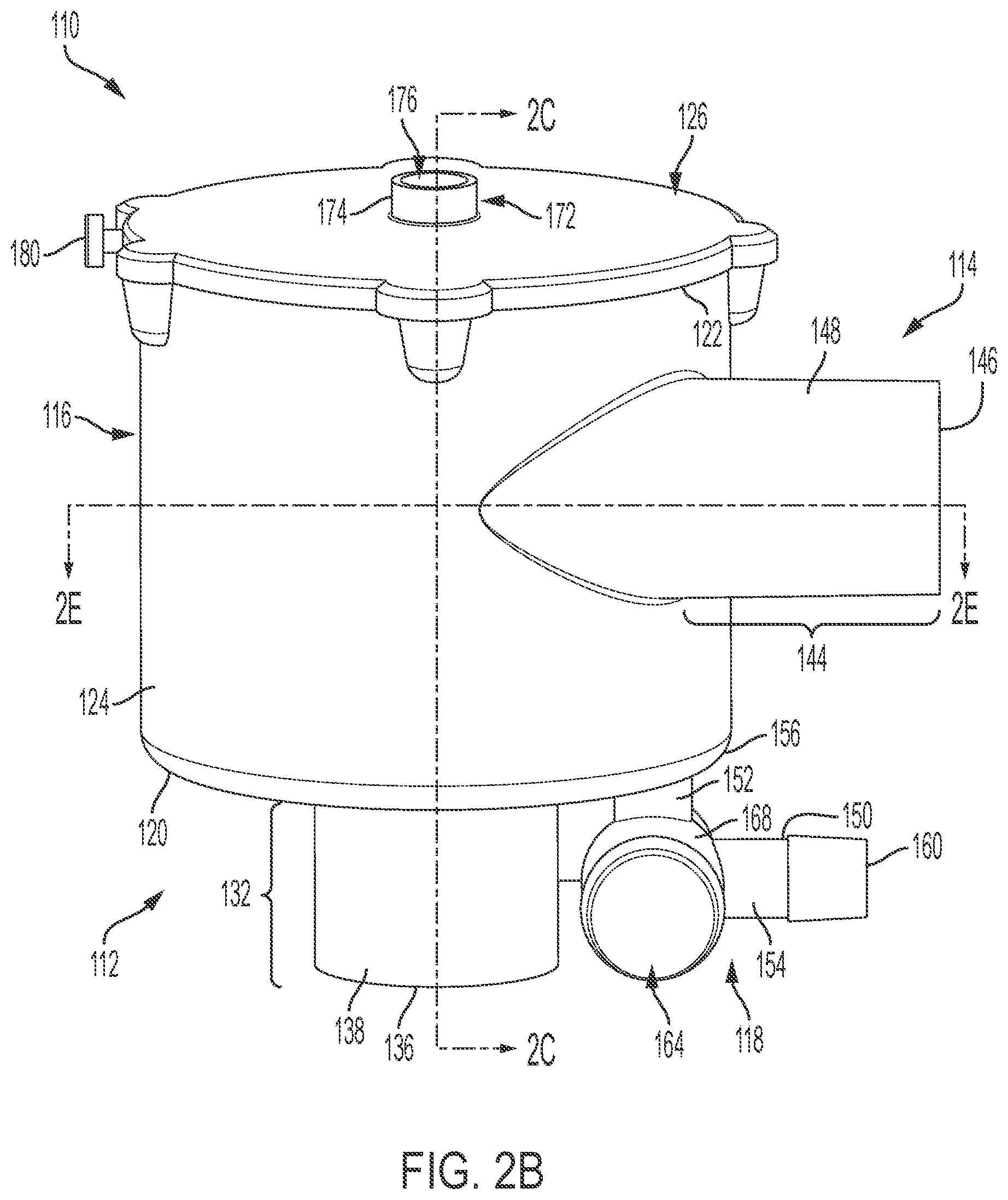 Patent US12090297 Figure 3 – Adaptors for removal of debris and fluids from ventilator circuits