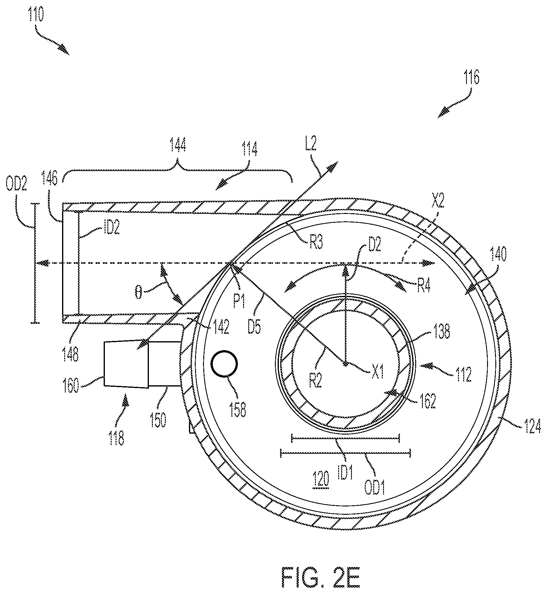 Patent US12090297 Figure 6 – Adaptors for removal of debris and fluids from ventilator circuits