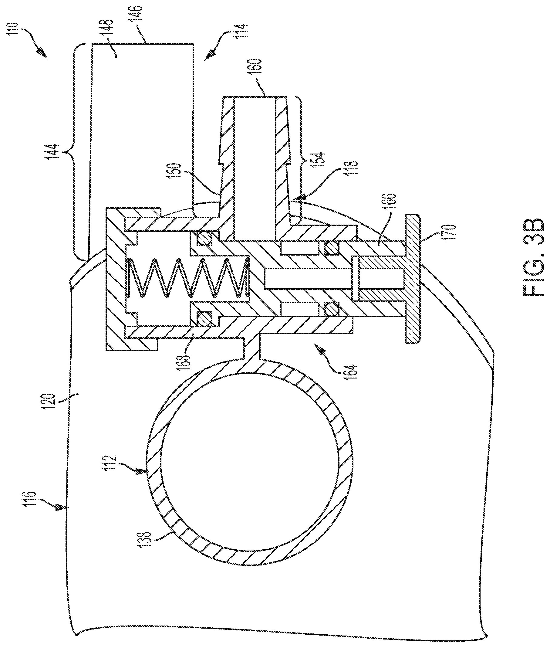 Patent US12090297 Figure 8 – Adaptors for removal of debris and fluids from ventilator circuits