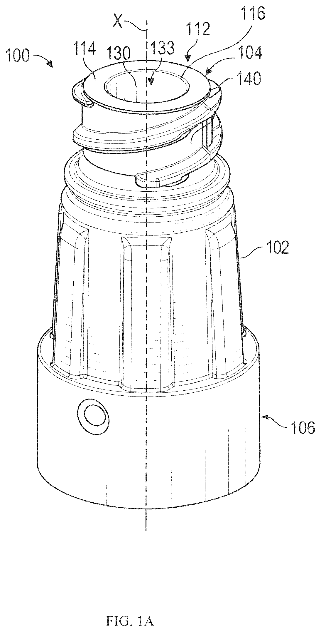 Patent US12090298 Figure 1 – Antimicrobial coating extending performance of needleless connector