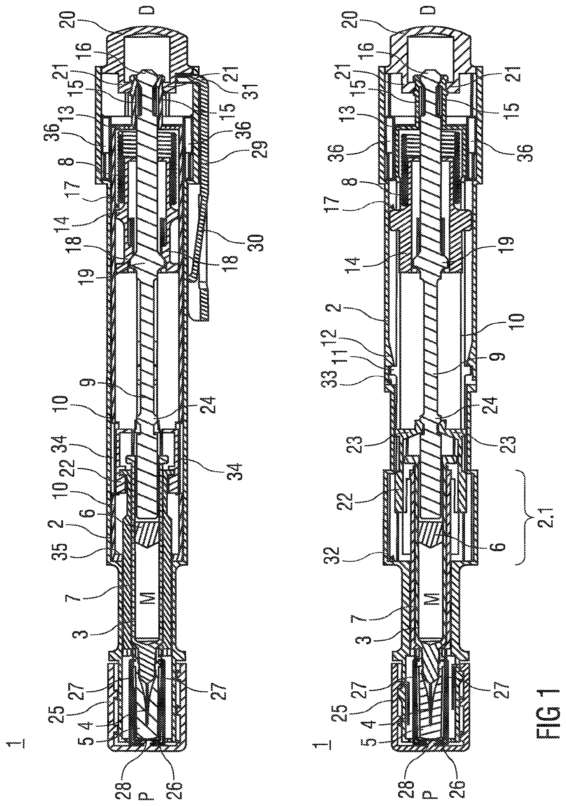 Patent US12090302 Figure 1 – Auto-injector