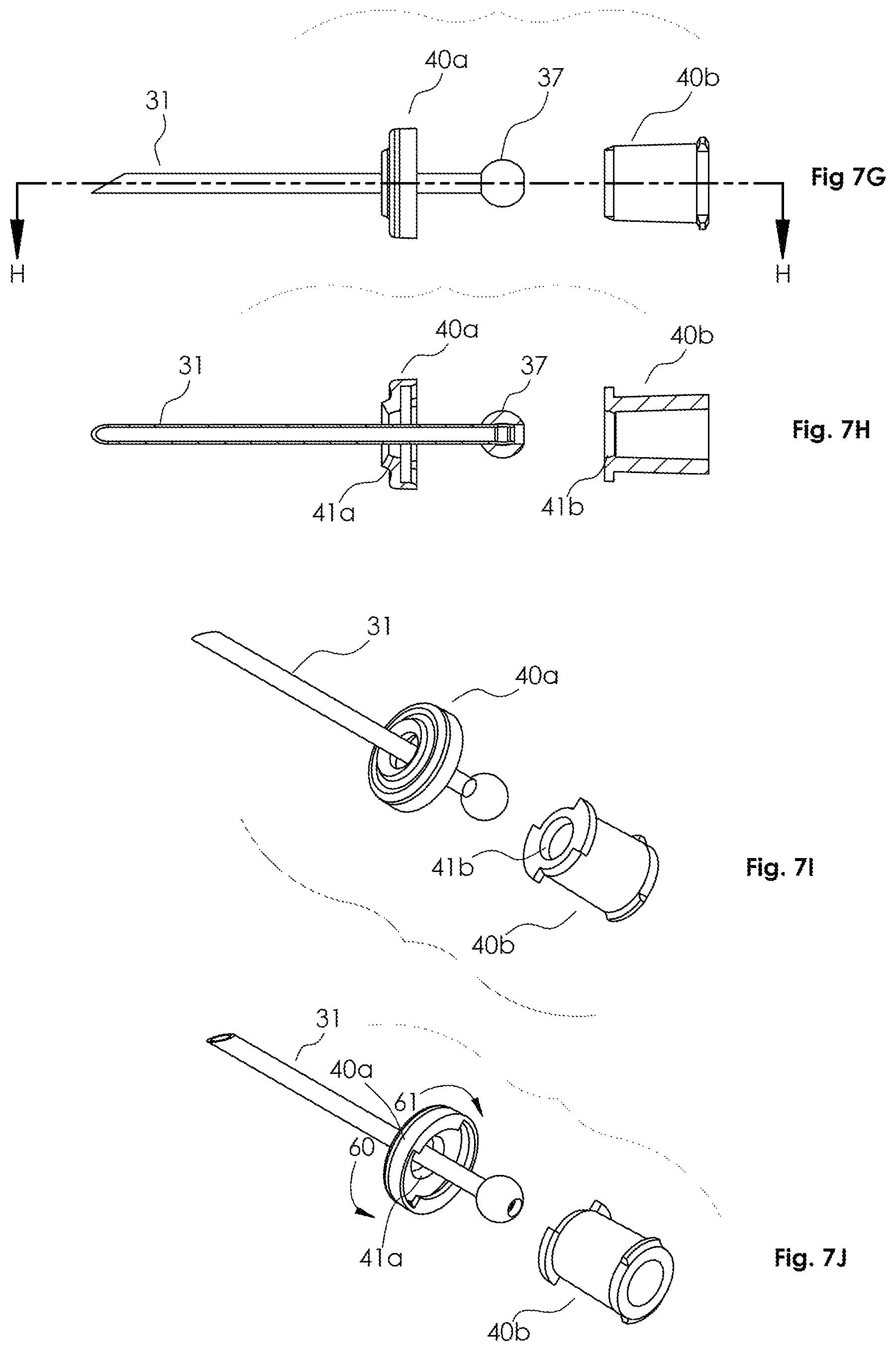 Patent US12090309 Figure 10 – Hollow needle and pivotable hub system