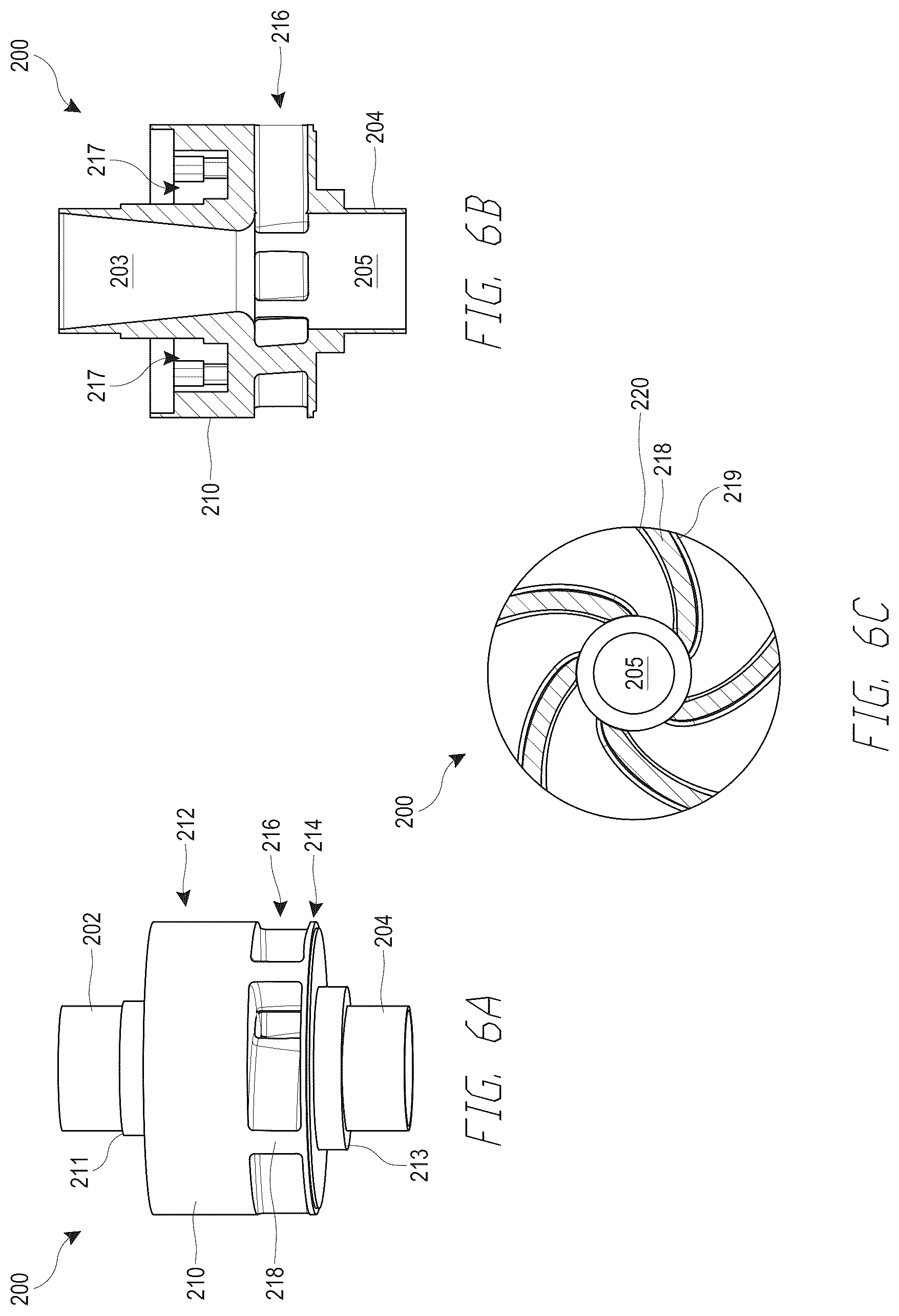 Patent US12090310 Figure 8 – Mechanical circulatory support device with axial flow turbomachine optimized for heart failure and cardio-renal syndrome by implantation in the descending aorta