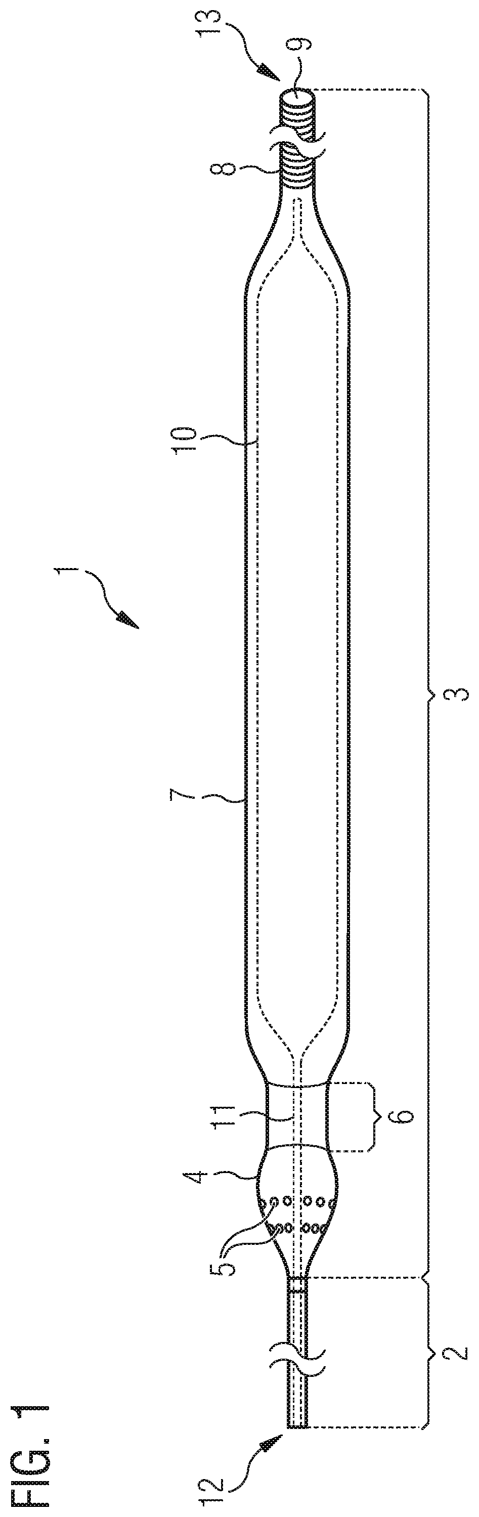 Patent US12090311 Figure 1 – Pump catheter for the directed pulsatile conveying of blood
