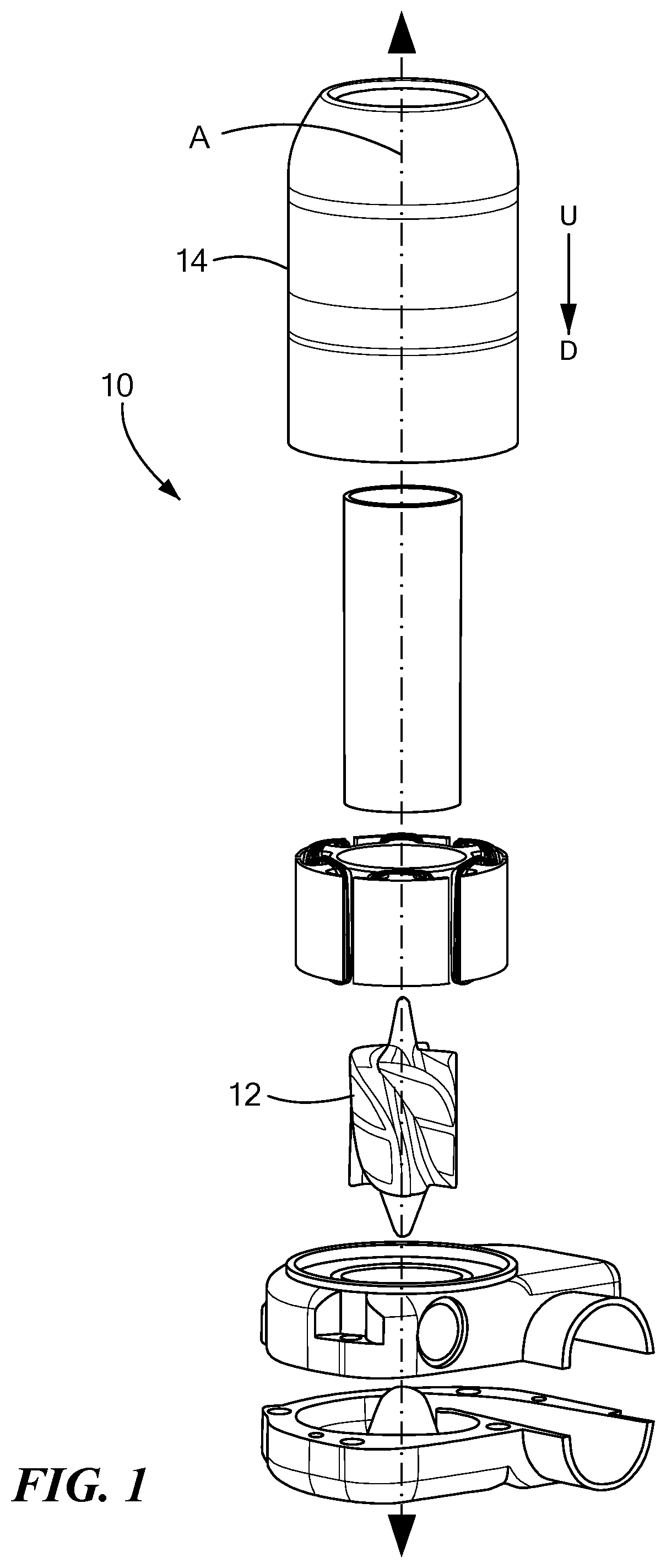 Patent US12090315 — Speed change algorithm to resolve suction conditions in LVADS — Figure 1