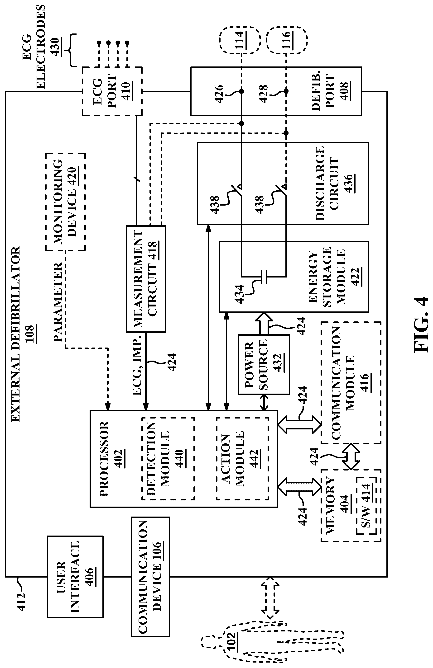 Patent US12090332 Figure 4 – Multi-sensory alarm for a wearable cardiac defibrillator