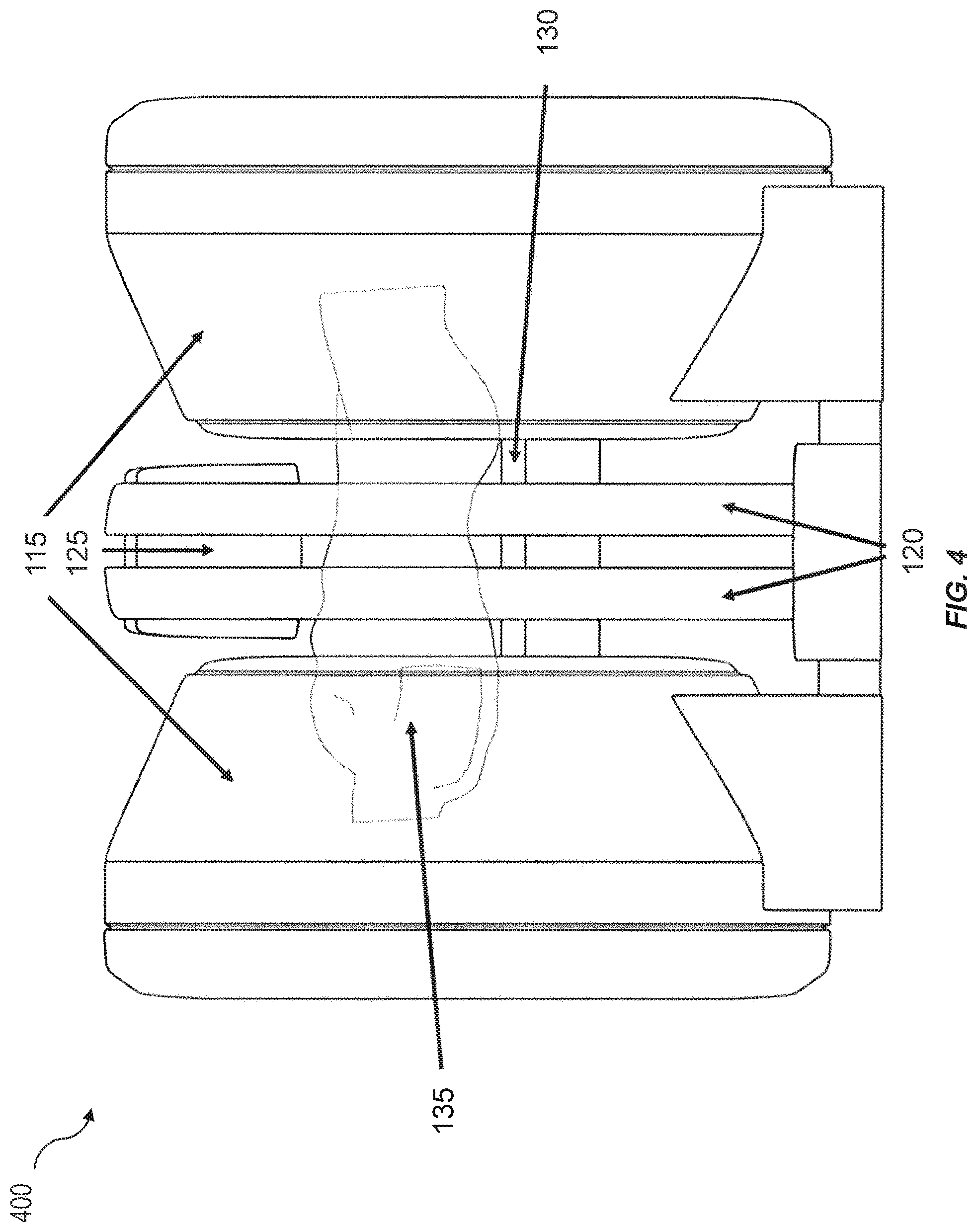 Patent US12090343 Figure 4 – Assessment and improvement of treatment using imaging of physiological responses to radiation therapy
