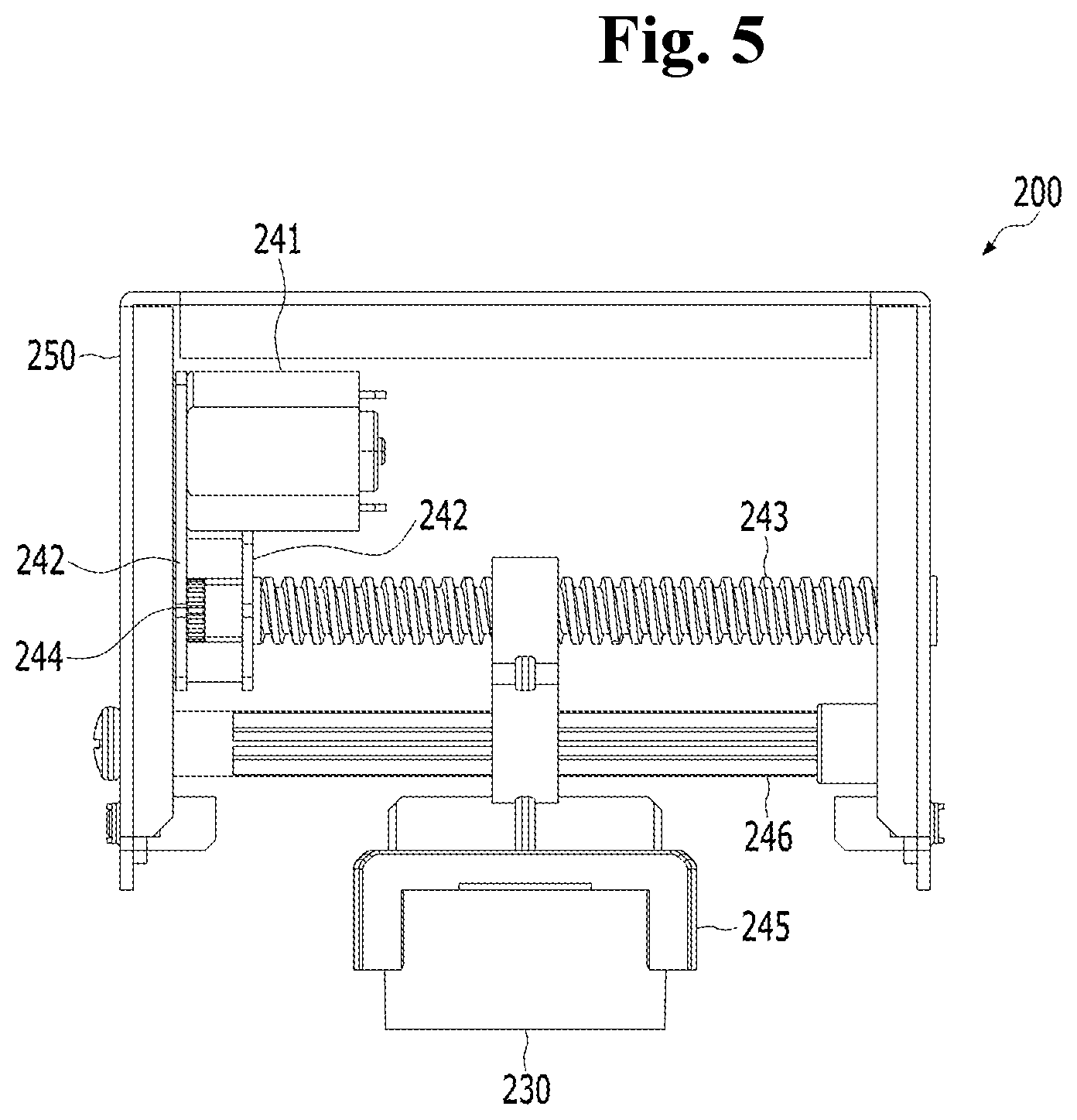 Patent US12090347 Figure 5 – High intensity focused ultrasonic device with vertical assembly structure