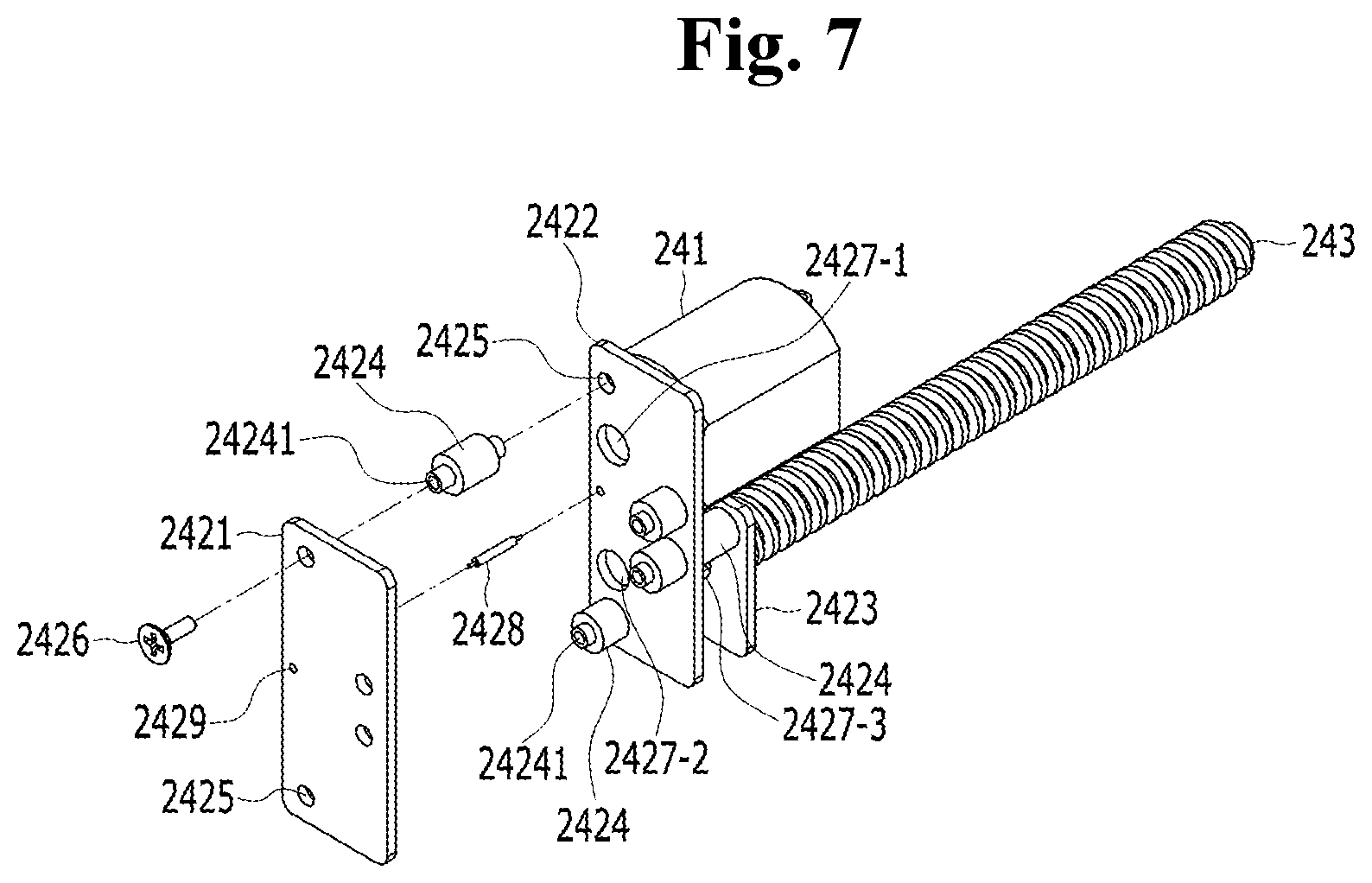 Patent US12090347 Figure 7 – High intensity focused ultrasonic device with vertical assembly structure