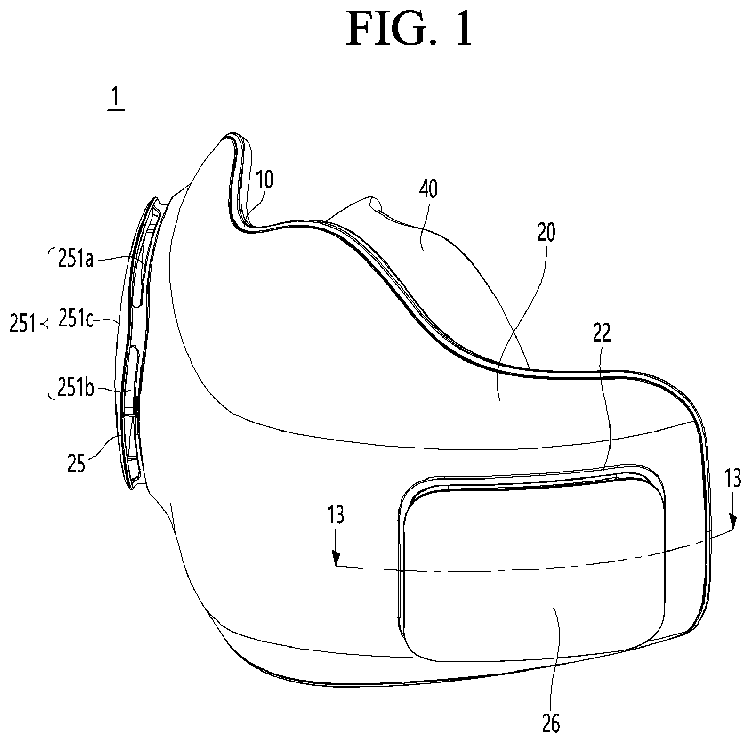 Patent US12090348 Figure 1 – Mask apparatus