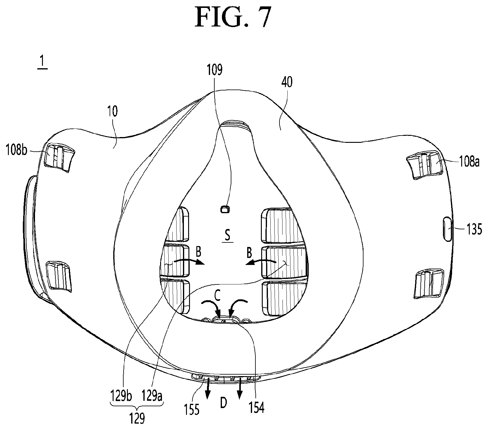 Patent US12090348 Figure 6 – Mask apparatus