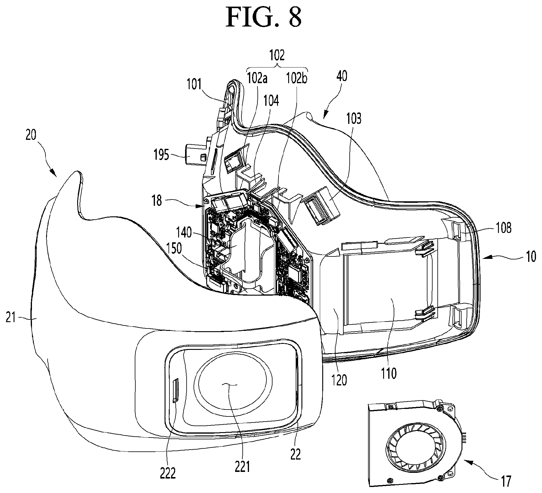 Patent US12090348 Figure 7 – Mask apparatus