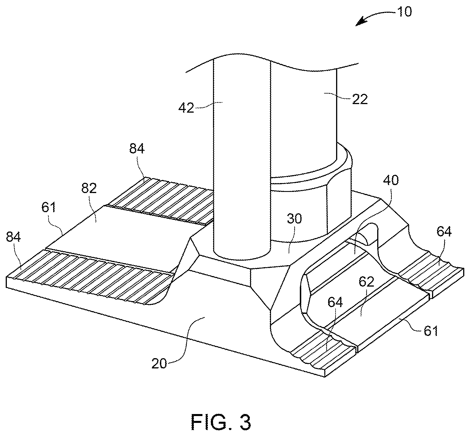 Patent US12090349 Figure 3 – Double-sided breaching tool