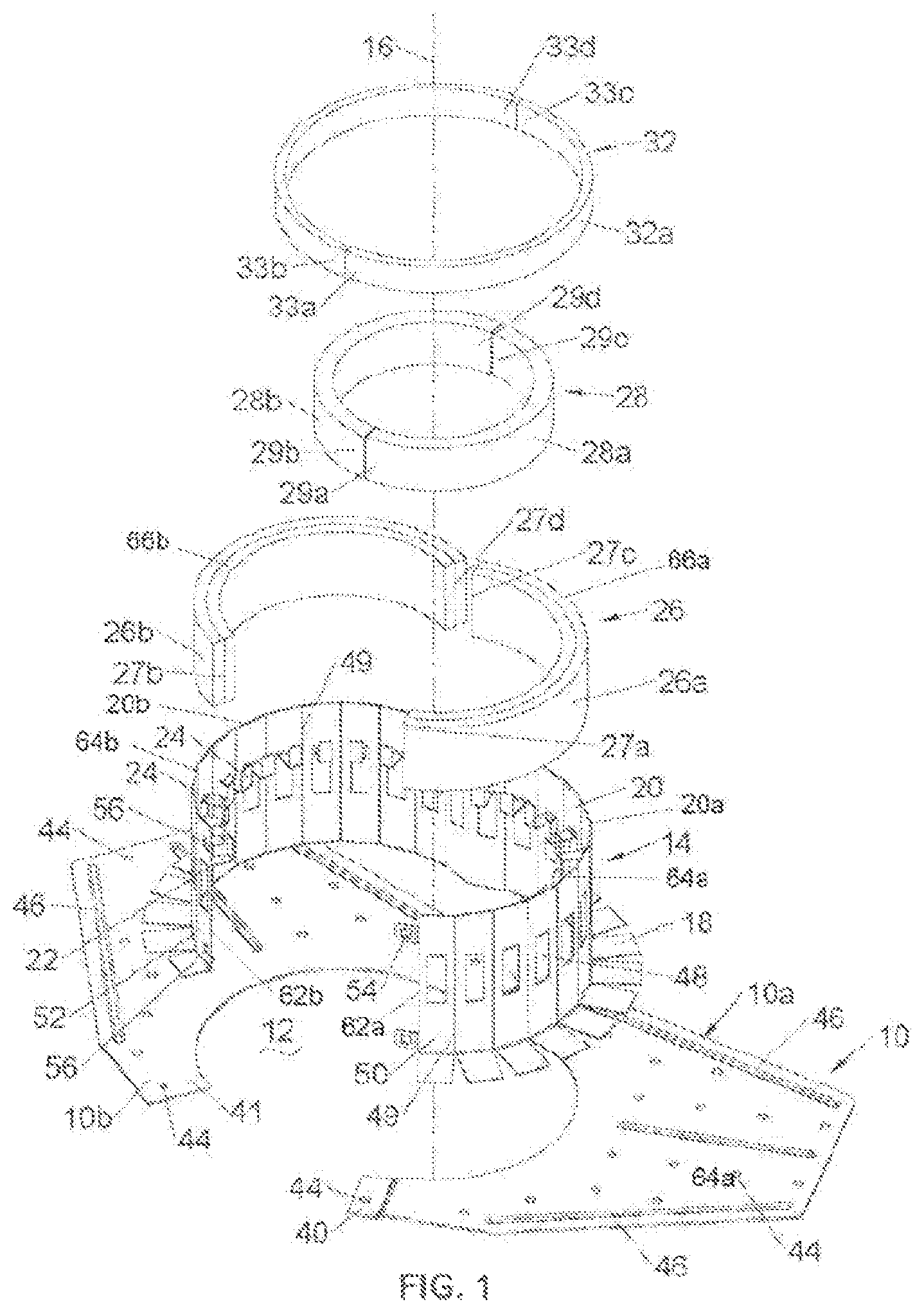Patent US12090352 Figure 1 – Fire stop assembly for concrete structures
