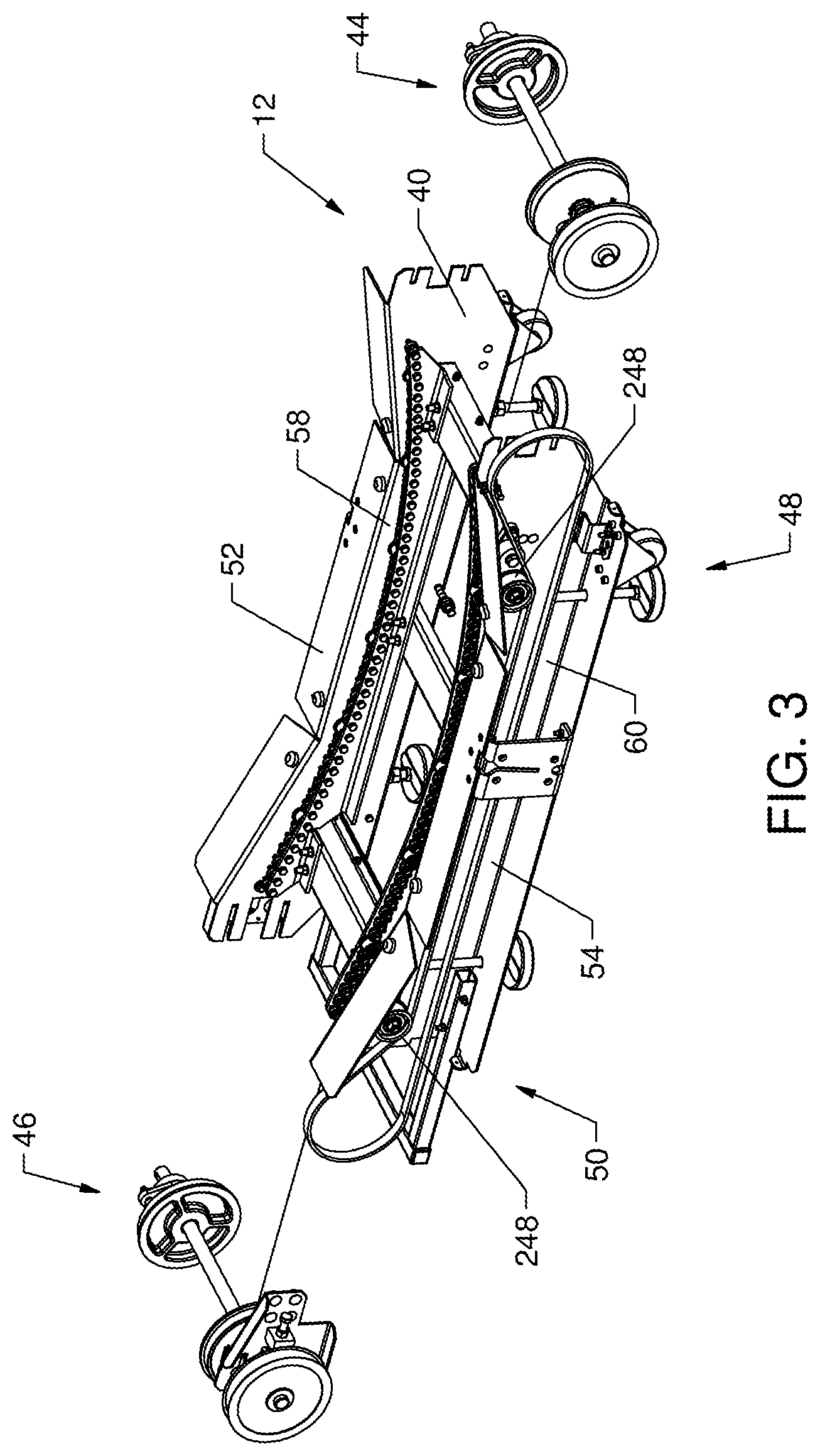 Patent US12090356 Figure 3 – Manually powered treadmill