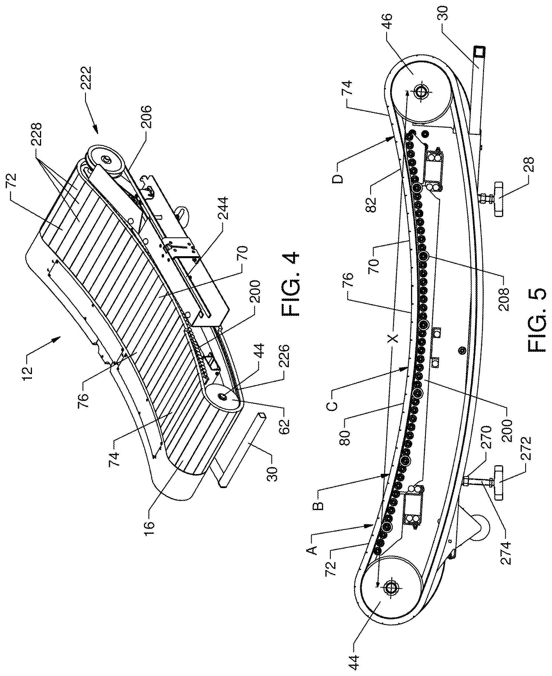 Patent US12090356 Figure 4 – Manually powered treadmill