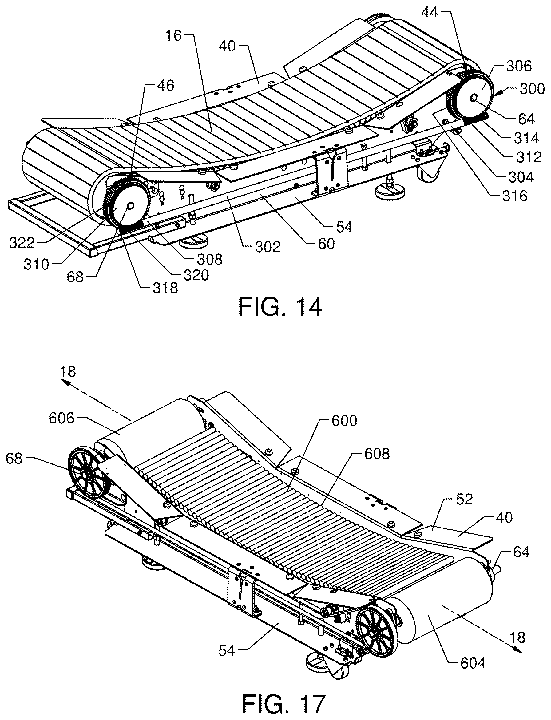 Patent US12090356 Figure 11 – Manually powered treadmill