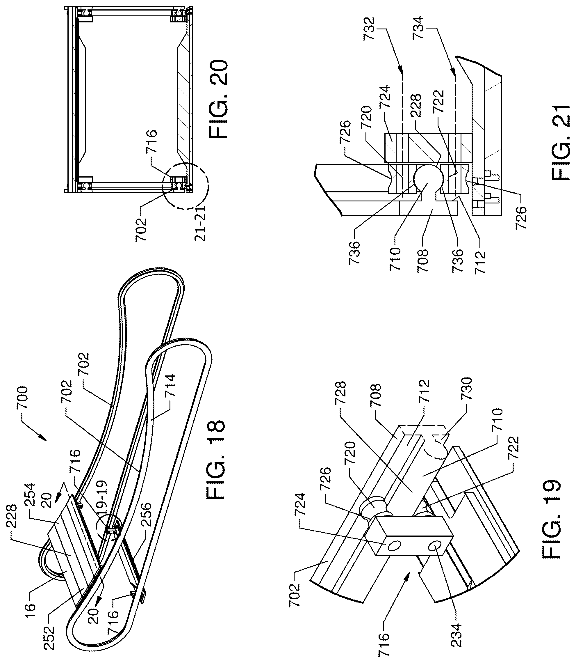 Patent US12090356 Figure 13 – Manually powered treadmill