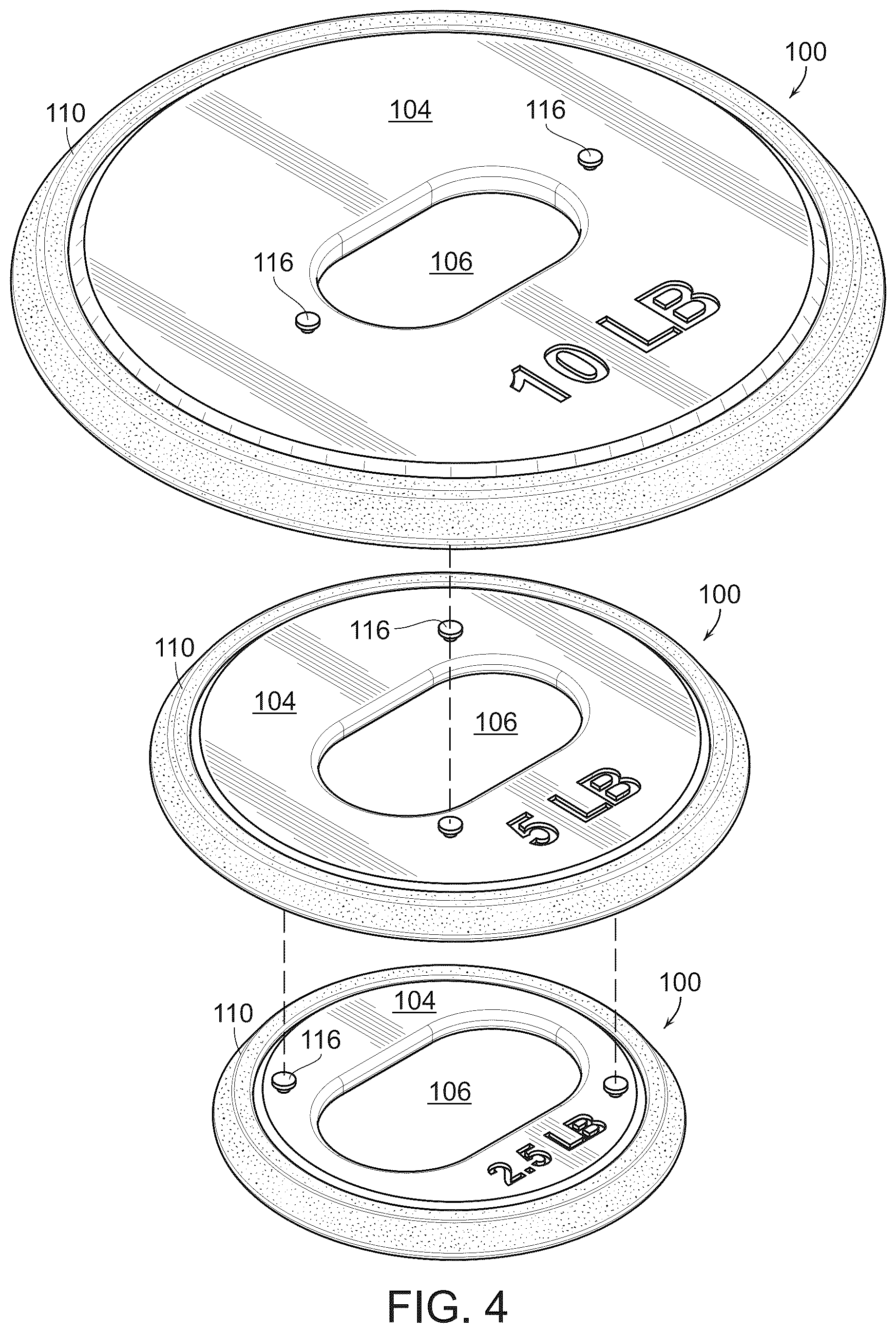 Patent US12090357 Figure 4 – Handheld weight exercise system