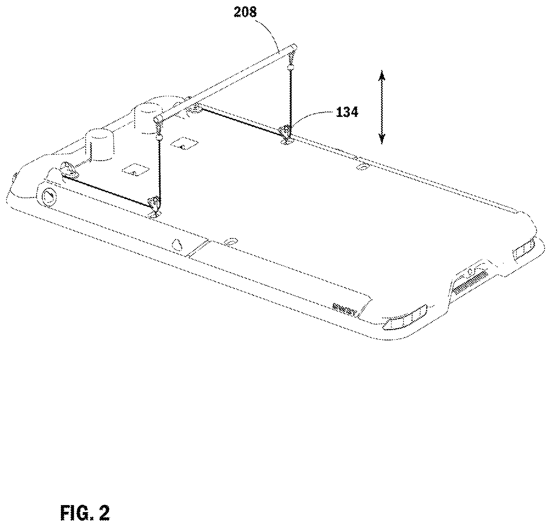 Patent US12090359 Figure 2 – Electromagnetic resistance smart gym having quick attach pulleys and interchangeable attachments