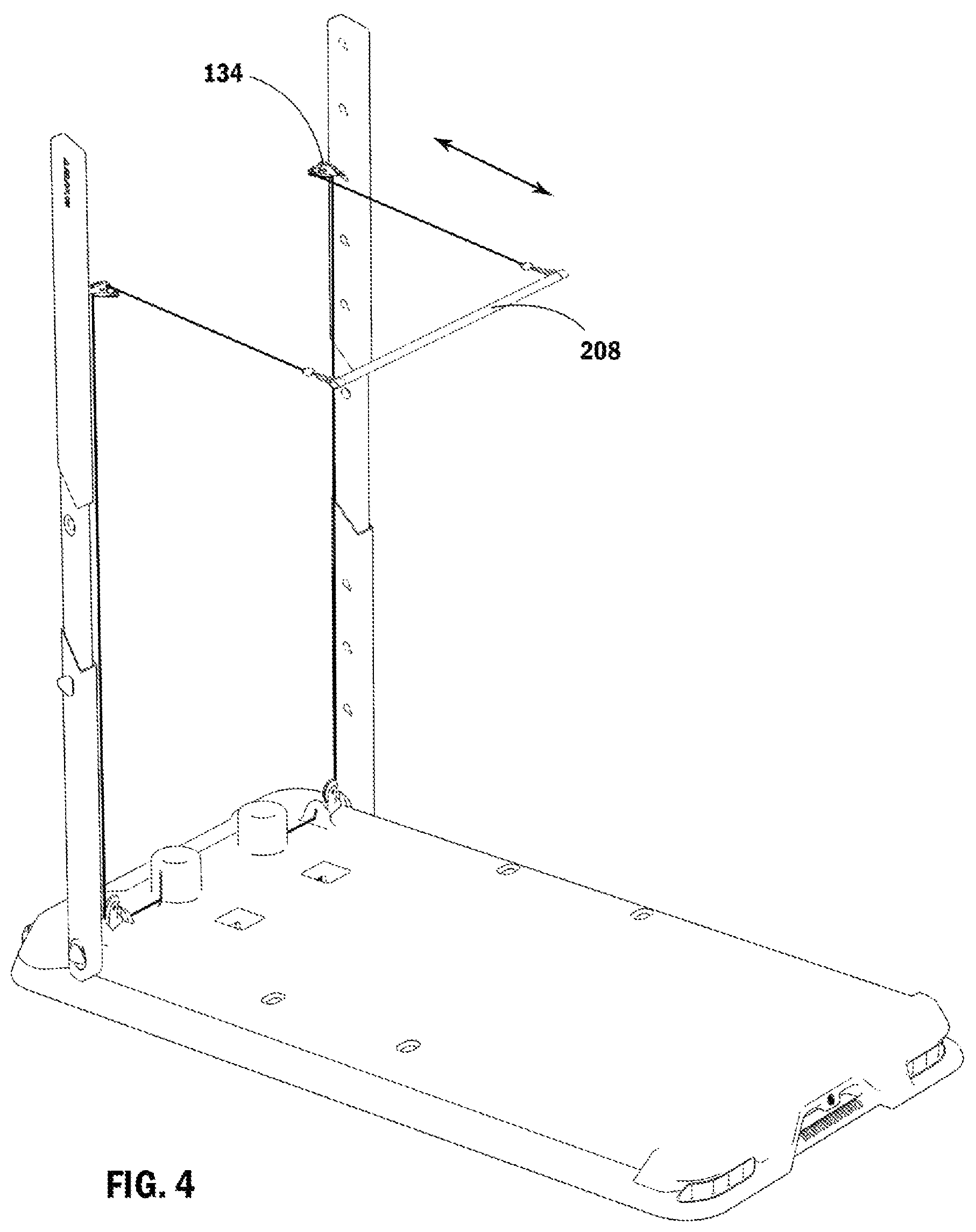 Patent US12090359 Figure 4 – Electromagnetic resistance smart gym having quick attach pulleys and interchangeable attachments