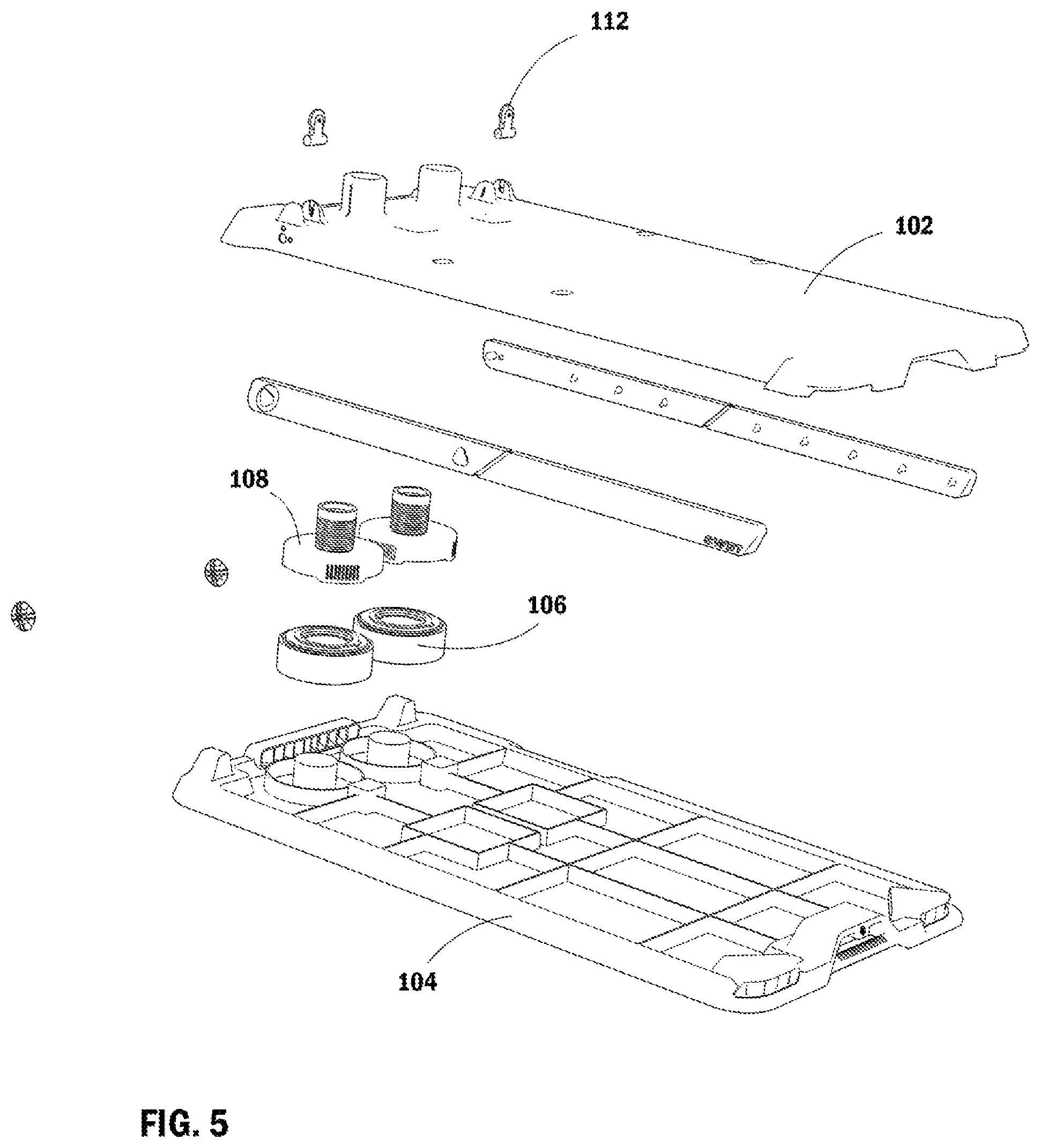 Patent US12090359 Figure 5 – Electromagnetic resistance smart gym having quick attach pulleys and interchangeable attachments