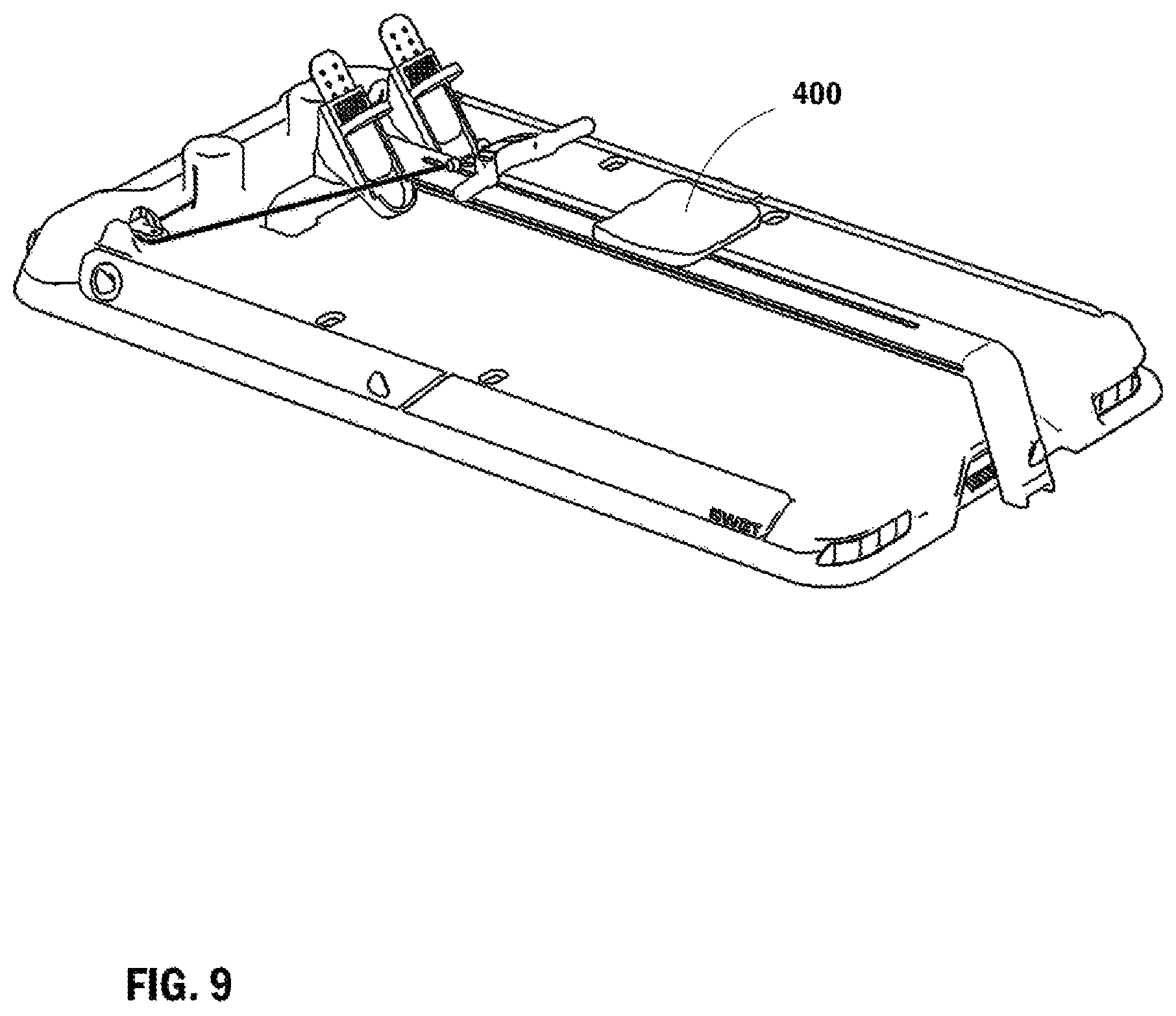 Patent US12090359 Figure 9 – Electromagnetic resistance smart gym having quick attach pulleys and interchangeable attachments
