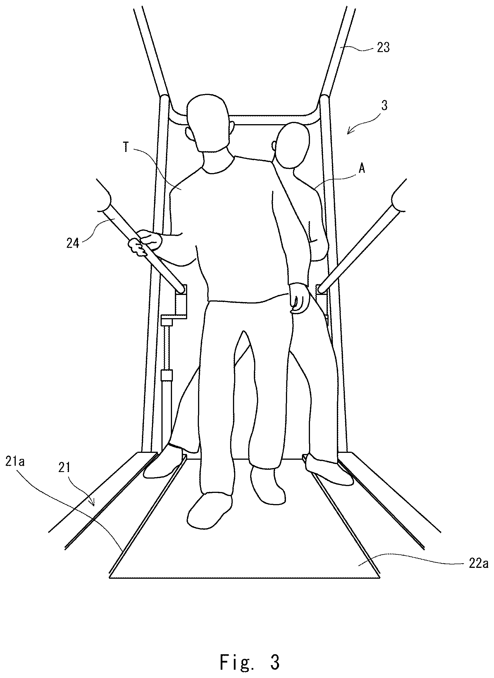 Patent US12090362 Figure 3 – Extraction system, walking training system, extraction method, and extraction program