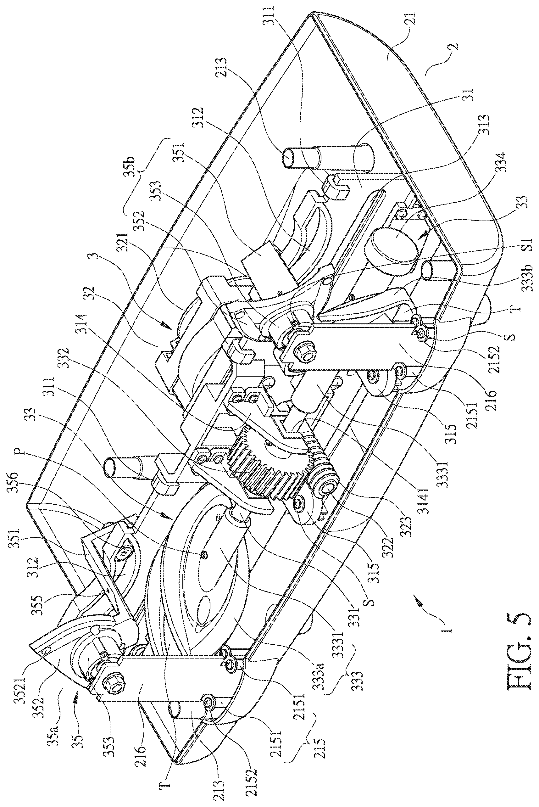 Patent US12090364 Figure 5 – Ankle-spinning exercise apparatus