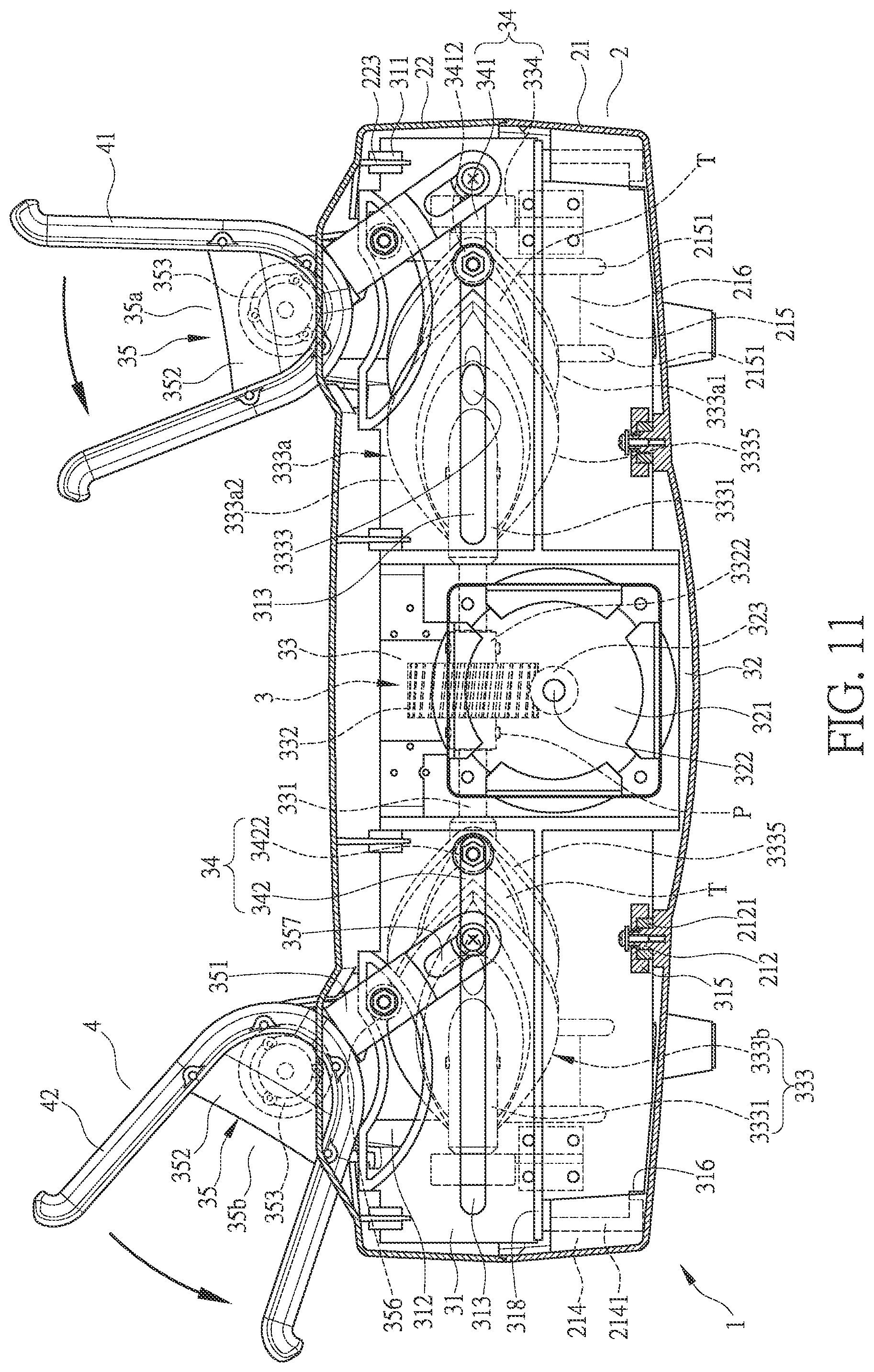 Patent US12090364 Figure 11 – Ankle-spinning exercise apparatus