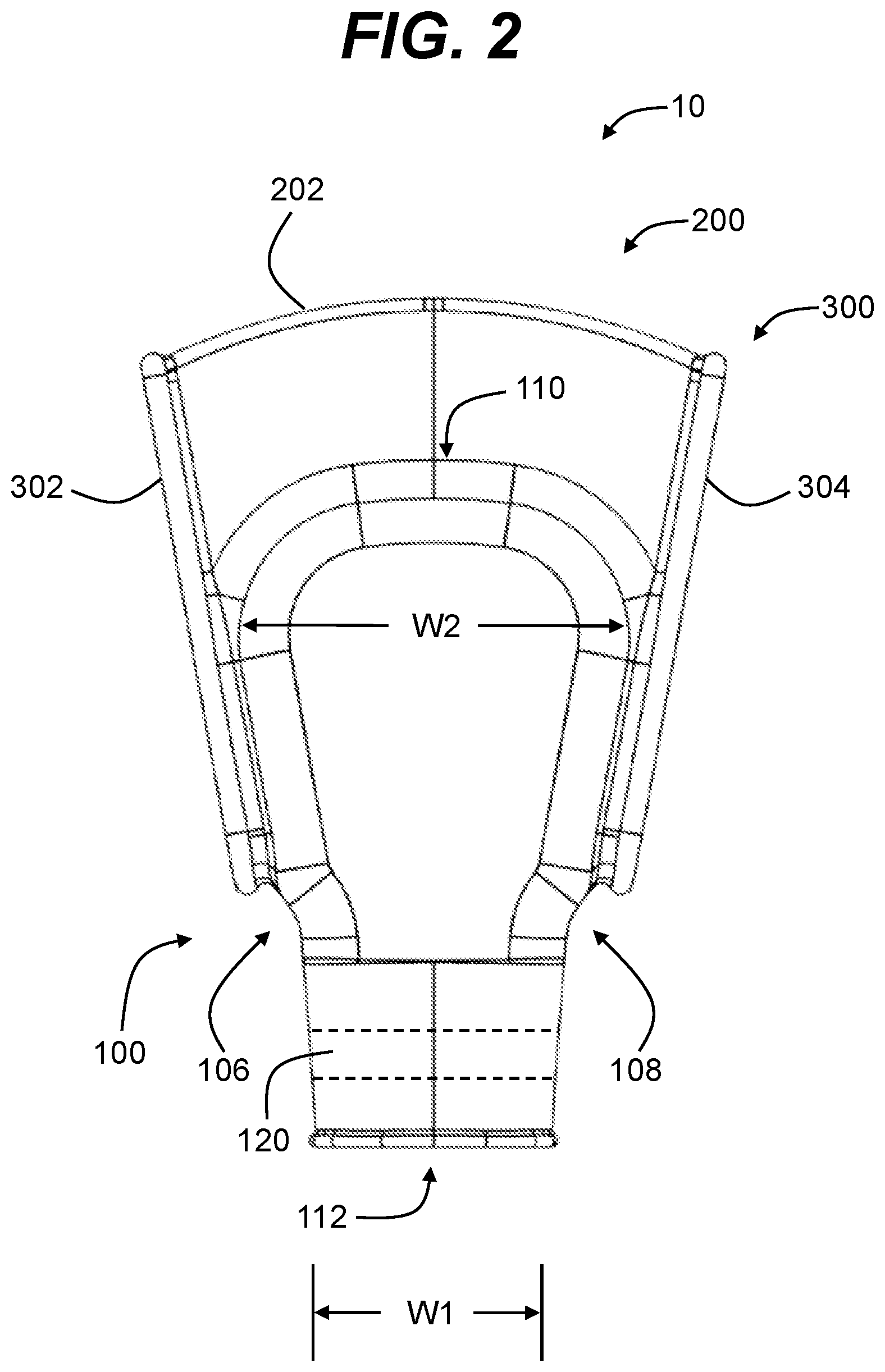 Patent US12090366 Figure 2 – Closed-toe swim fin