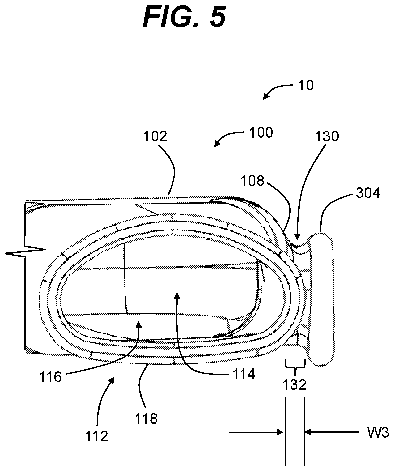 Patent US12090366 Figure 5 – Closed-toe swim fin