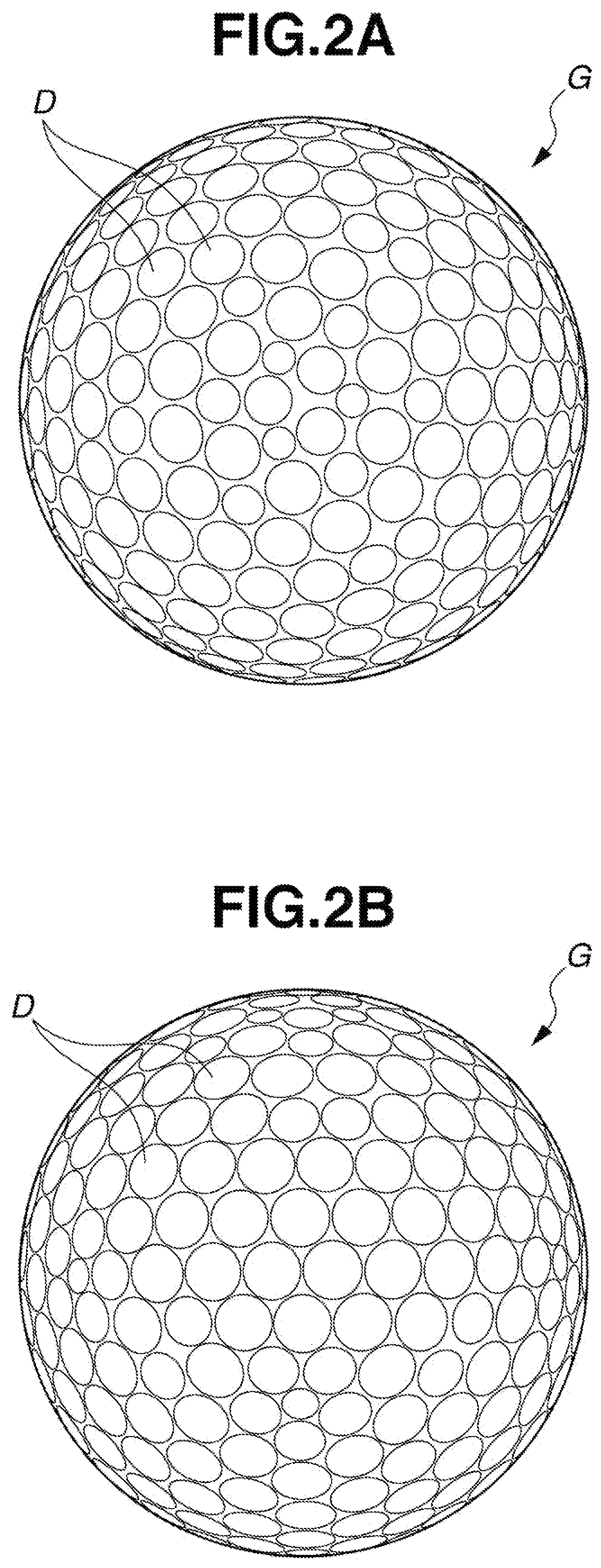 Patent US12090369 Figure 2 – Golf ball