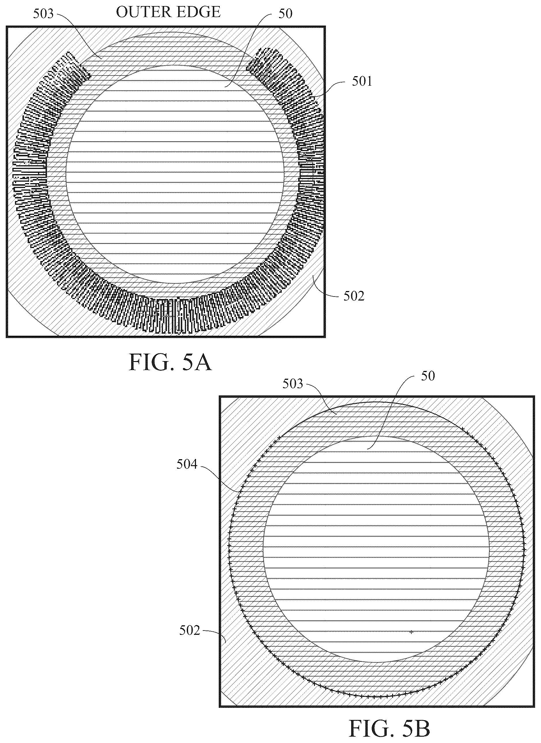 Patent US12090371 Figure 5 – Radio-opaque fillers in multiple layers of golf balls