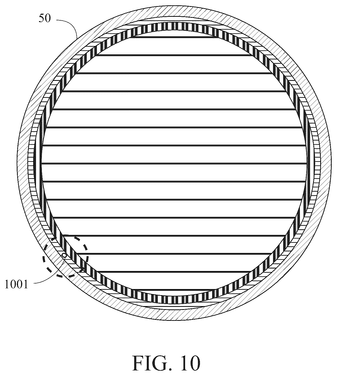 Patent US12090371 Figure 12 – Radio-opaque fillers in multiple layers of golf balls