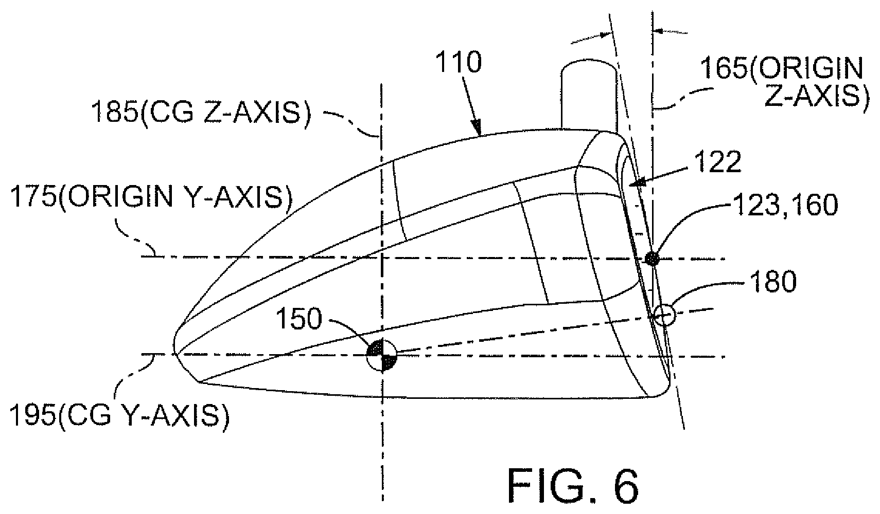 Patent US12090372 Figure 4 – Golf club head