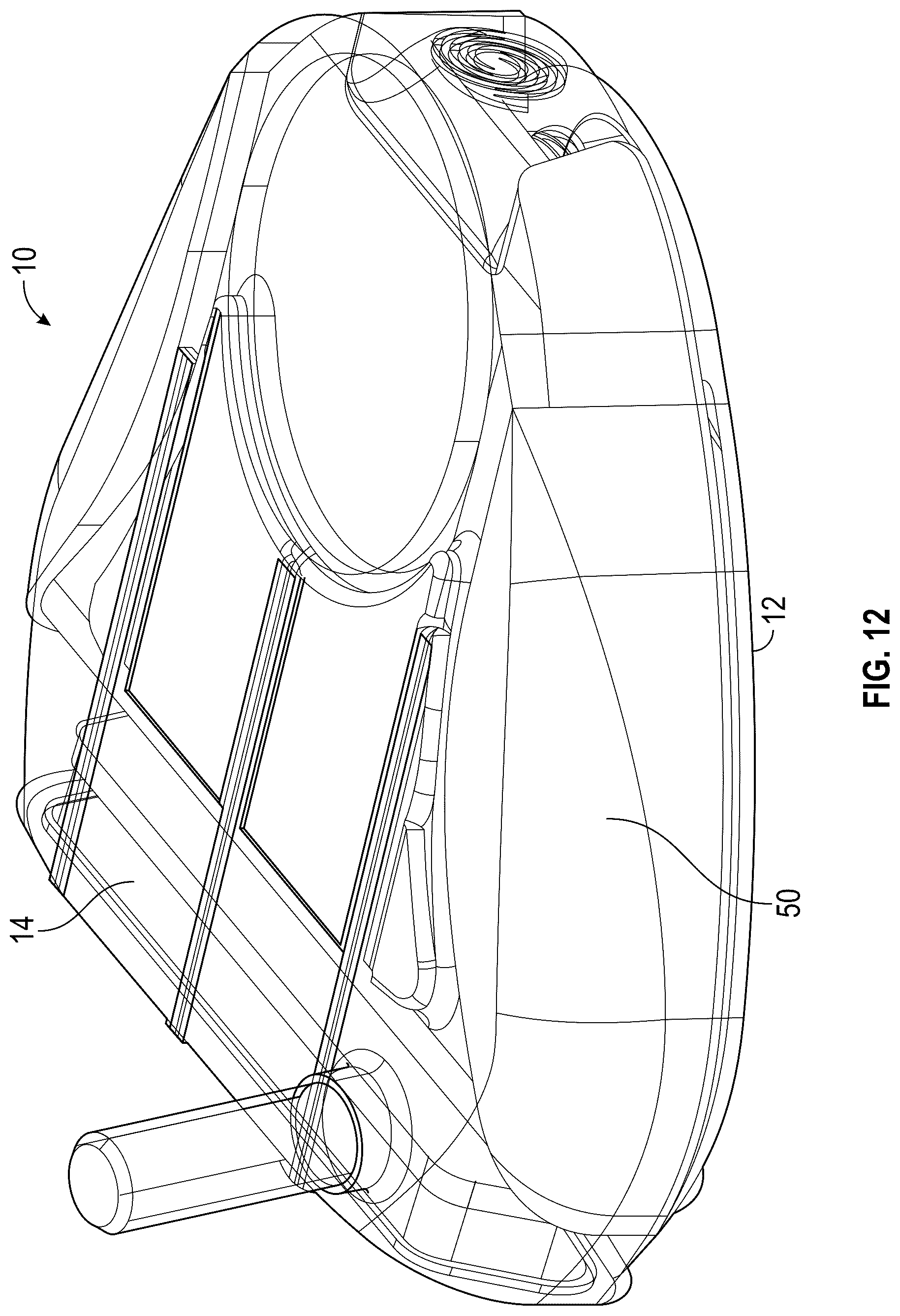 Patent US12090376 Figure 7 – Support structures for golf club heads and methods of manufacturing improved support structures