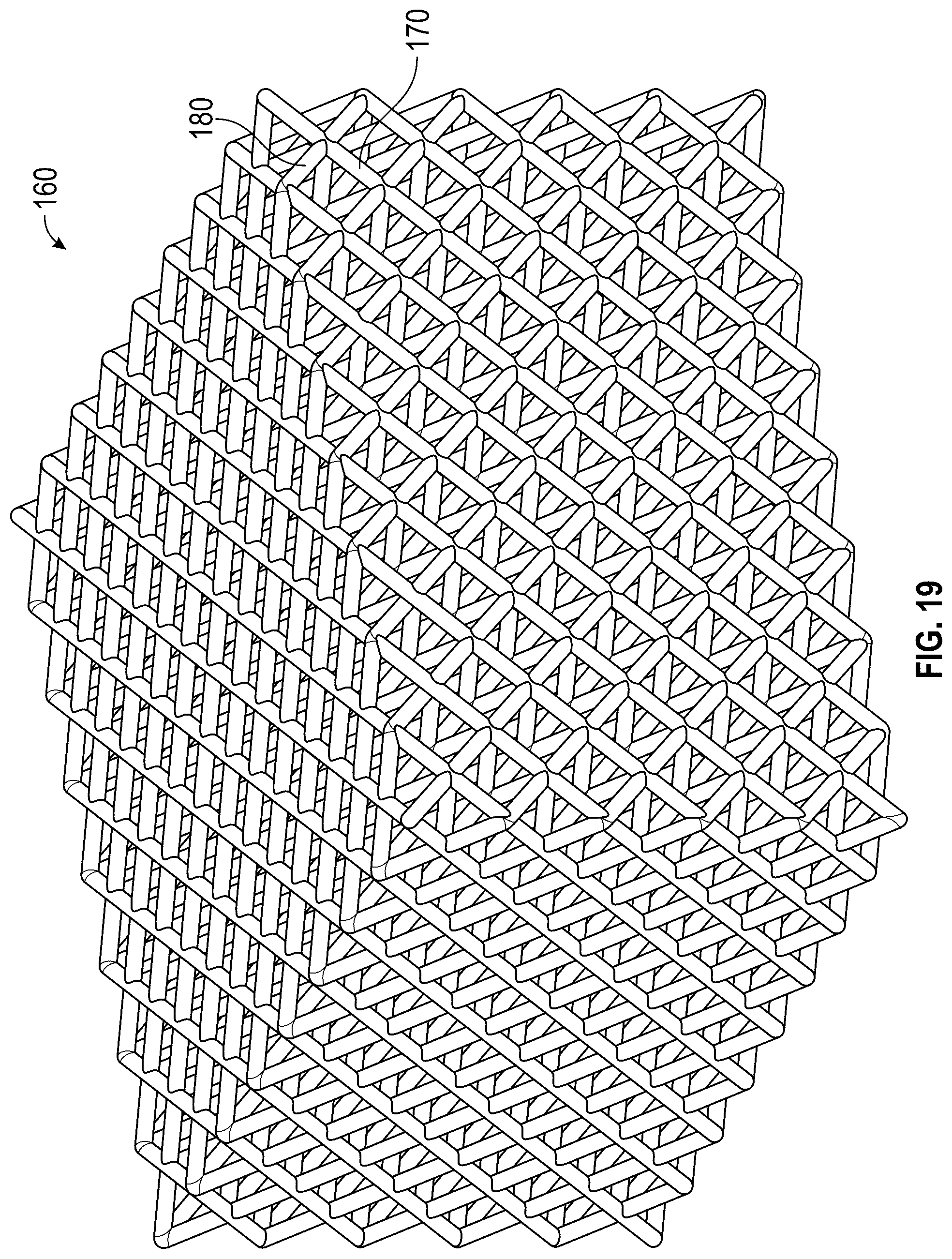Patent US12090376 Figure 12 – Support structures for golf club heads and methods of manufacturing improved support structures