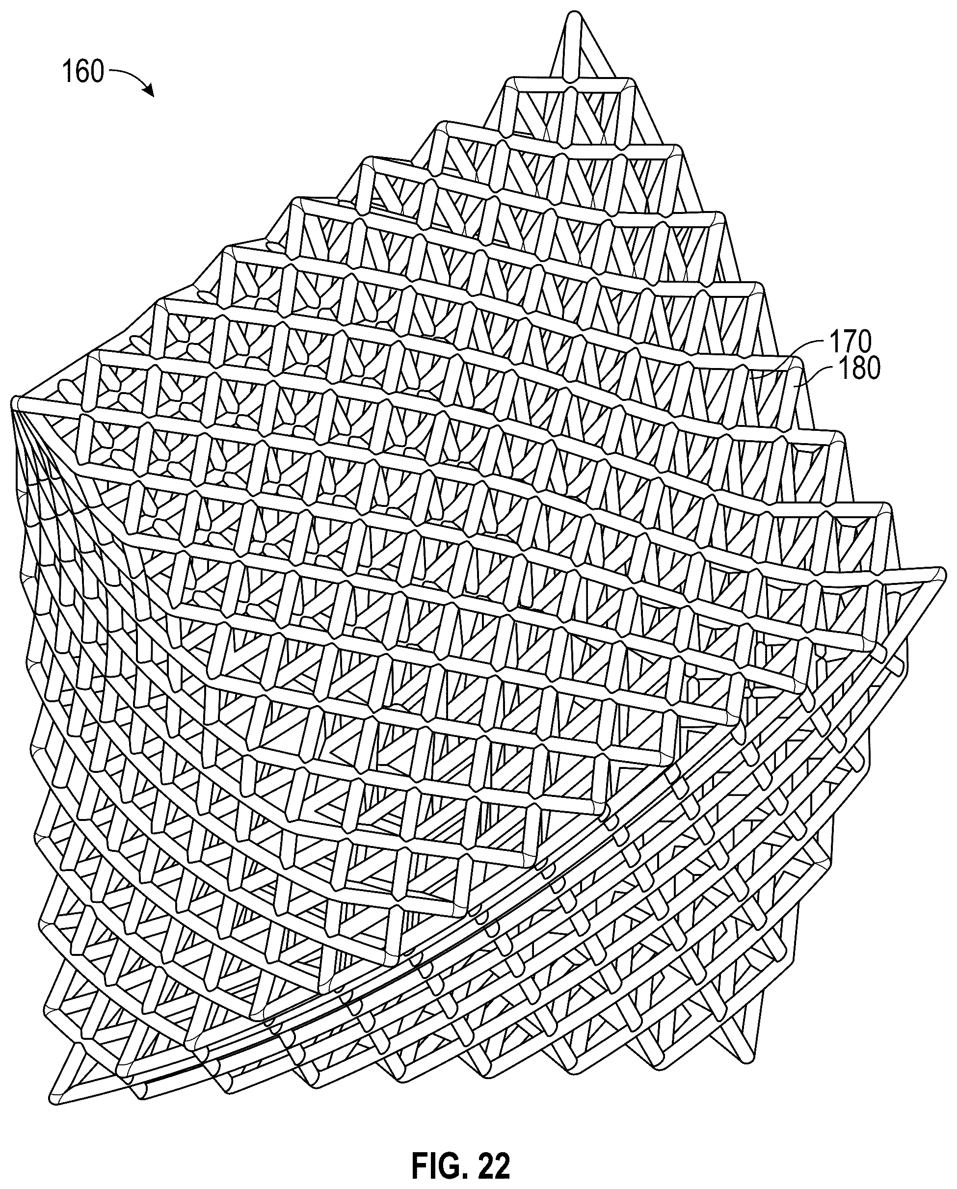 Patent US12090376 Figure 15 – Support structures for golf club heads and methods of manufacturing improved support structures